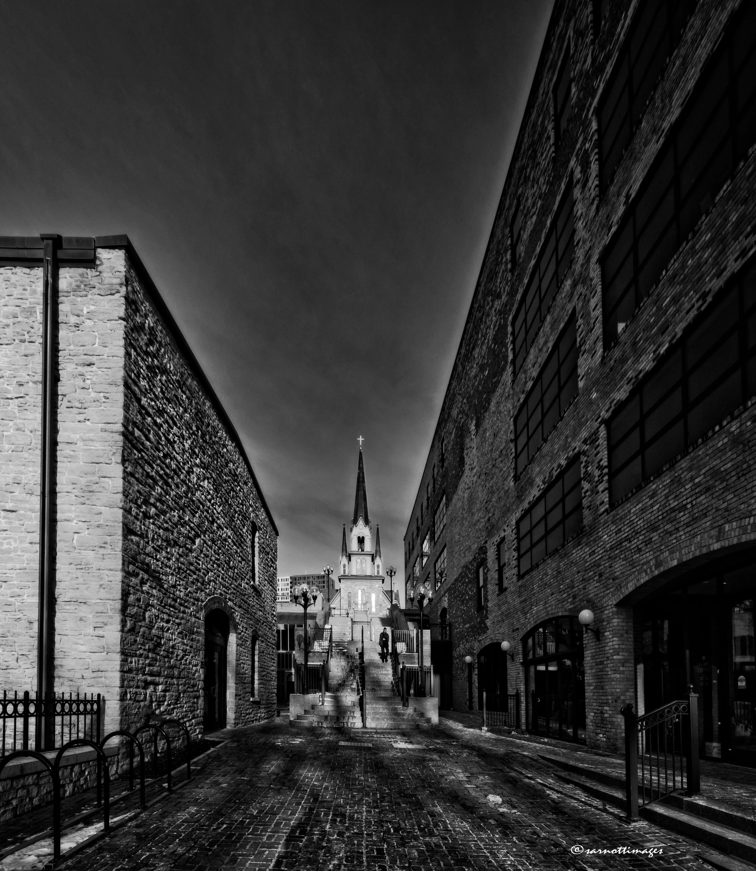 Our Lady of Lourdes, St. Anthony Main, Minneapolis, Late Afternoon