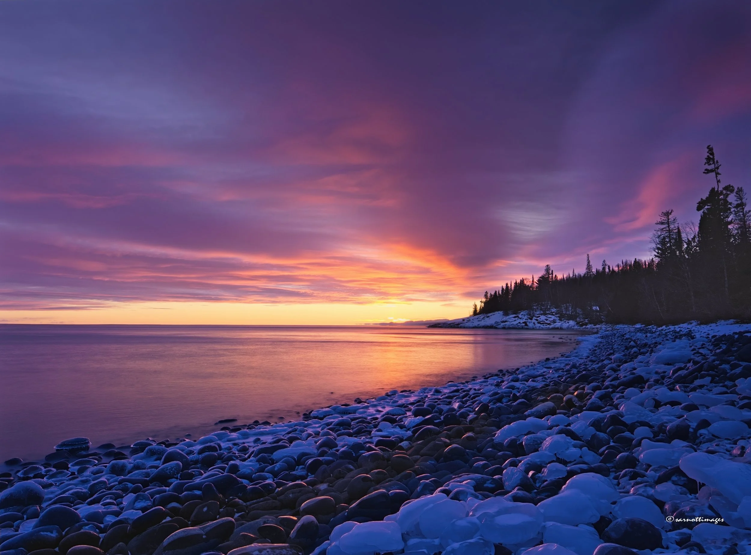 Sunset, Campground Beach, Grand Marais, MN