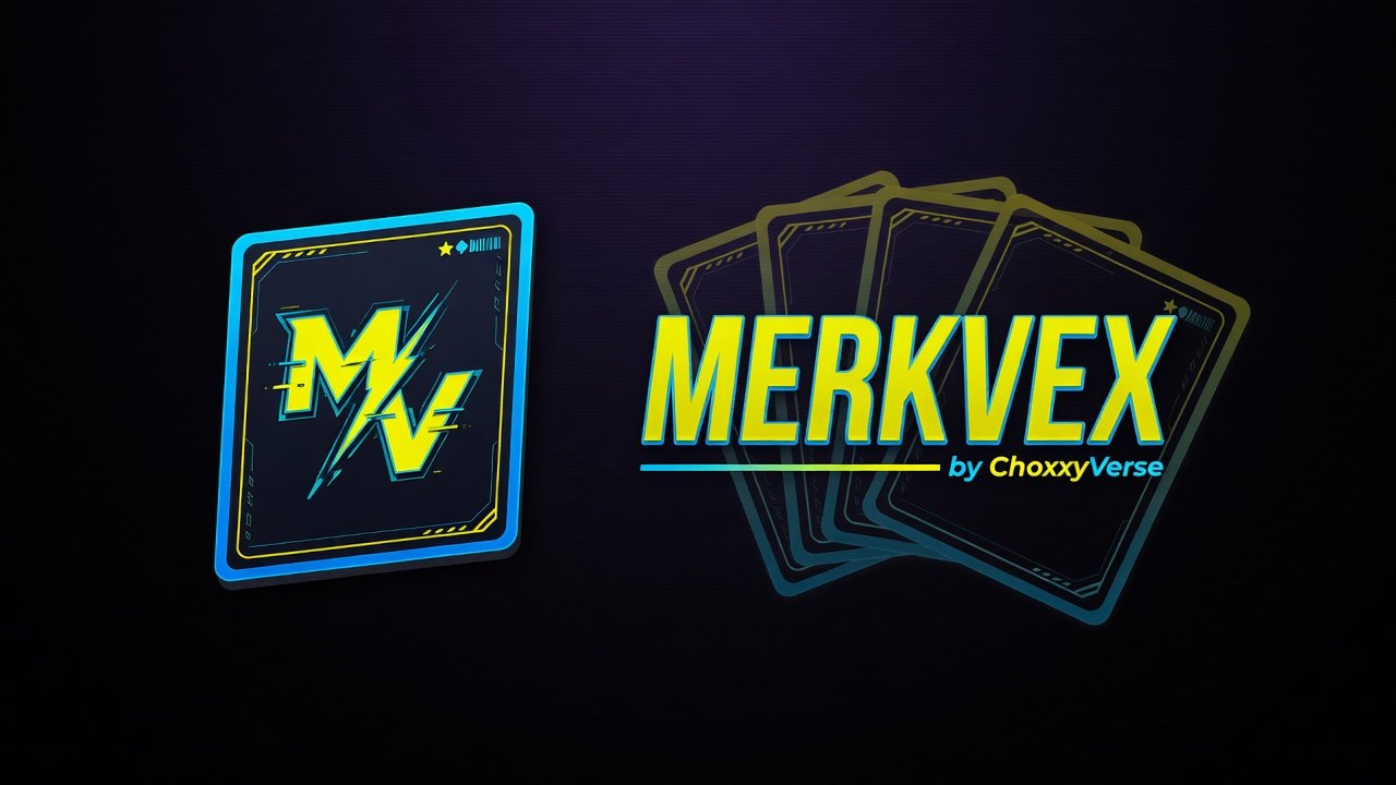 Trading card with blue outline and MV with lightning strike.