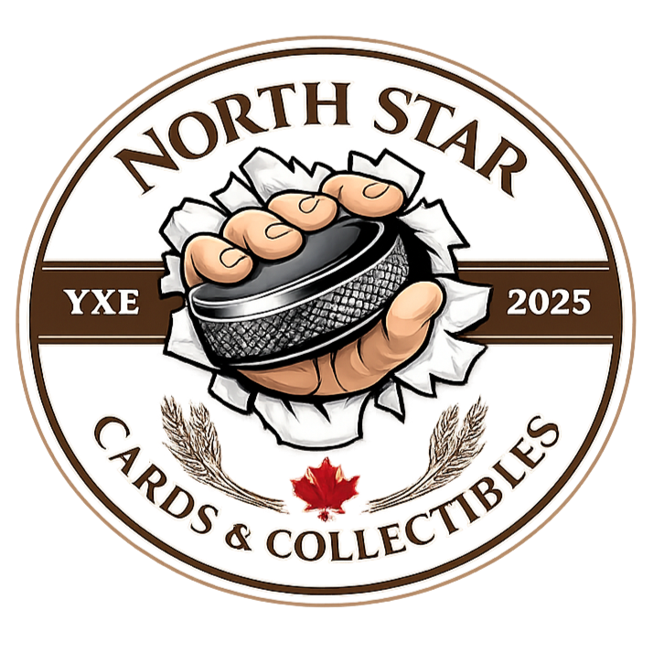 Hand holding hockey puck busting through the logo.