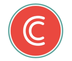 CC in red circle outlined with Green circle