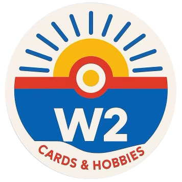 W2 Cards & Hobbies, Sunset on poke ball with text
