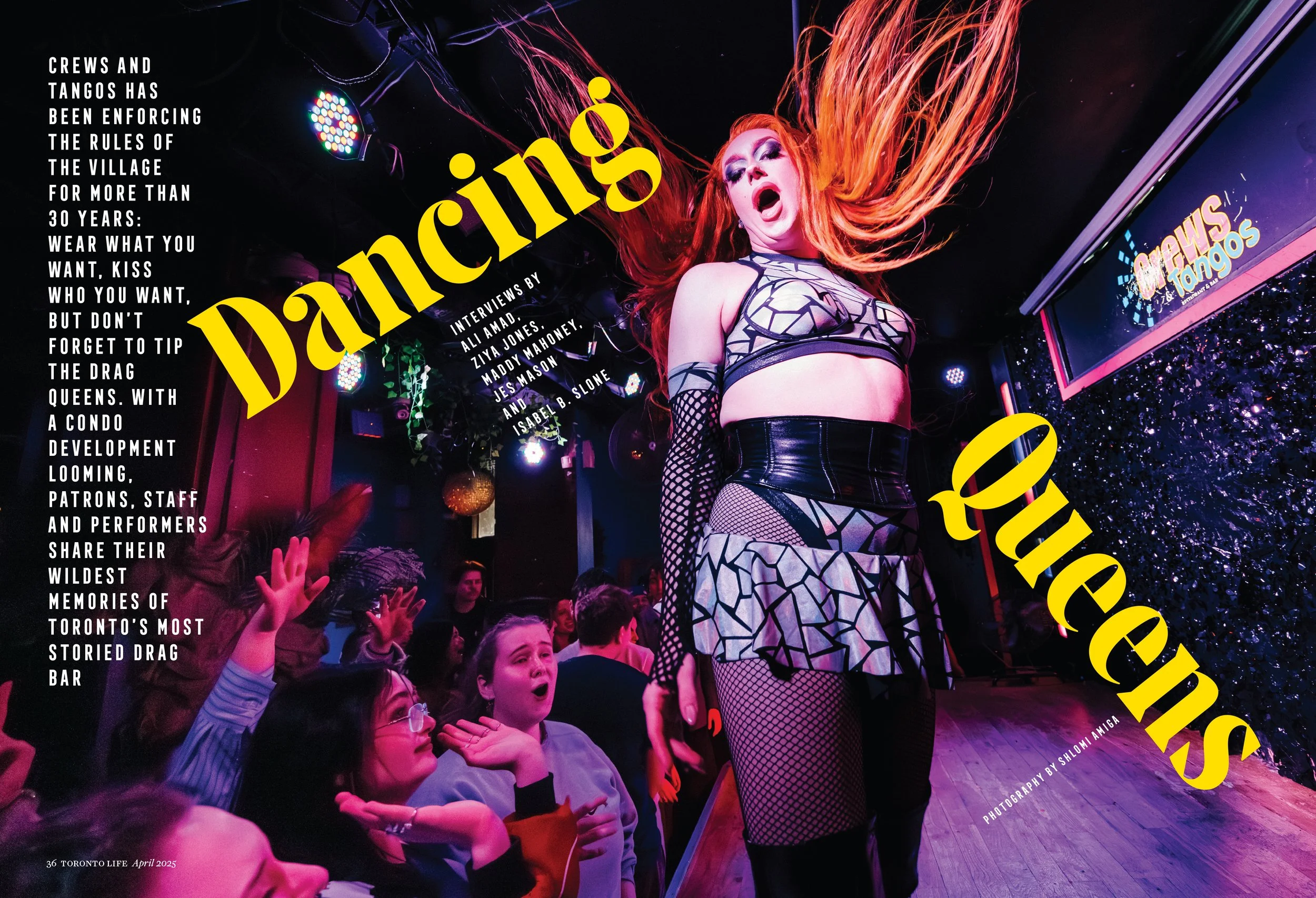Crews and Tangos. Photos: Shlomi Amiga for Toronto Life, 2025