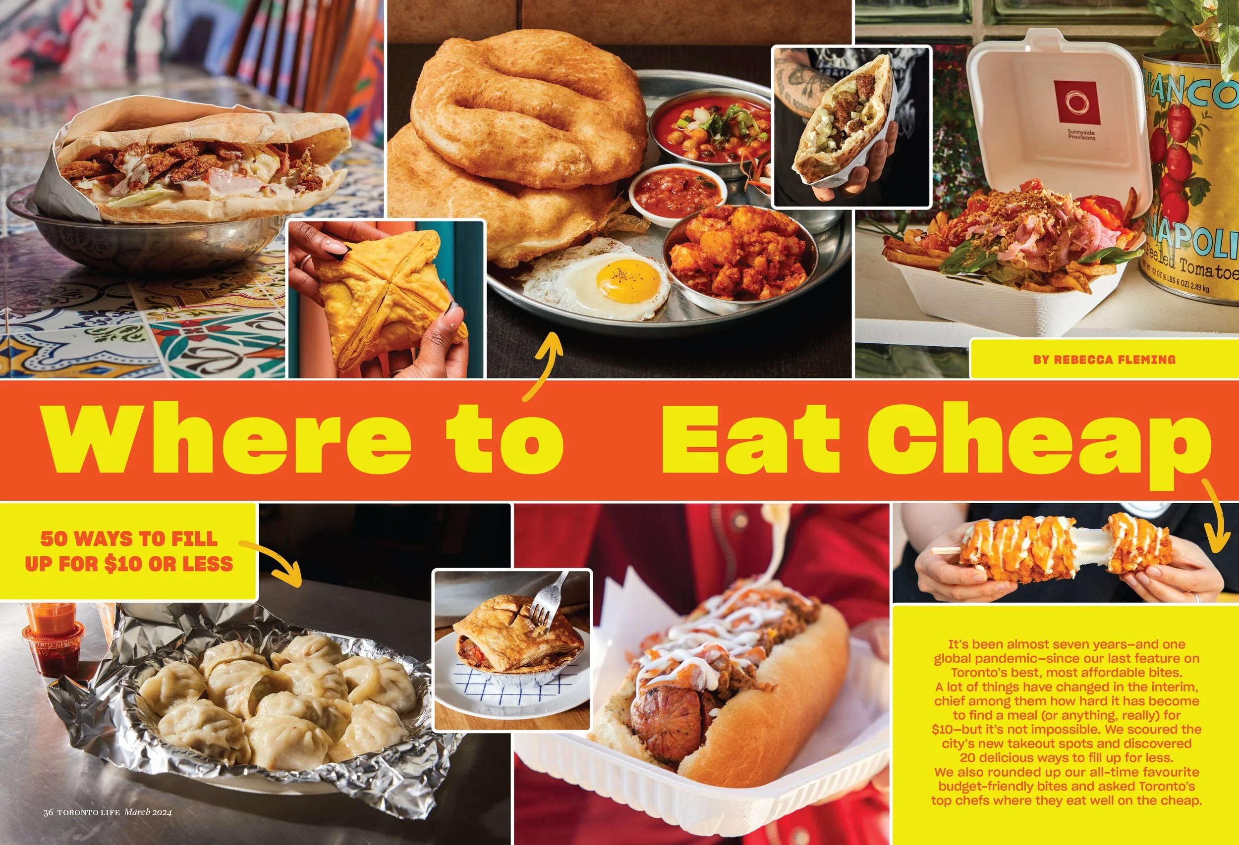 Cheap Eats. Photos: Nicole and Bagol for Toronto Life, 2024