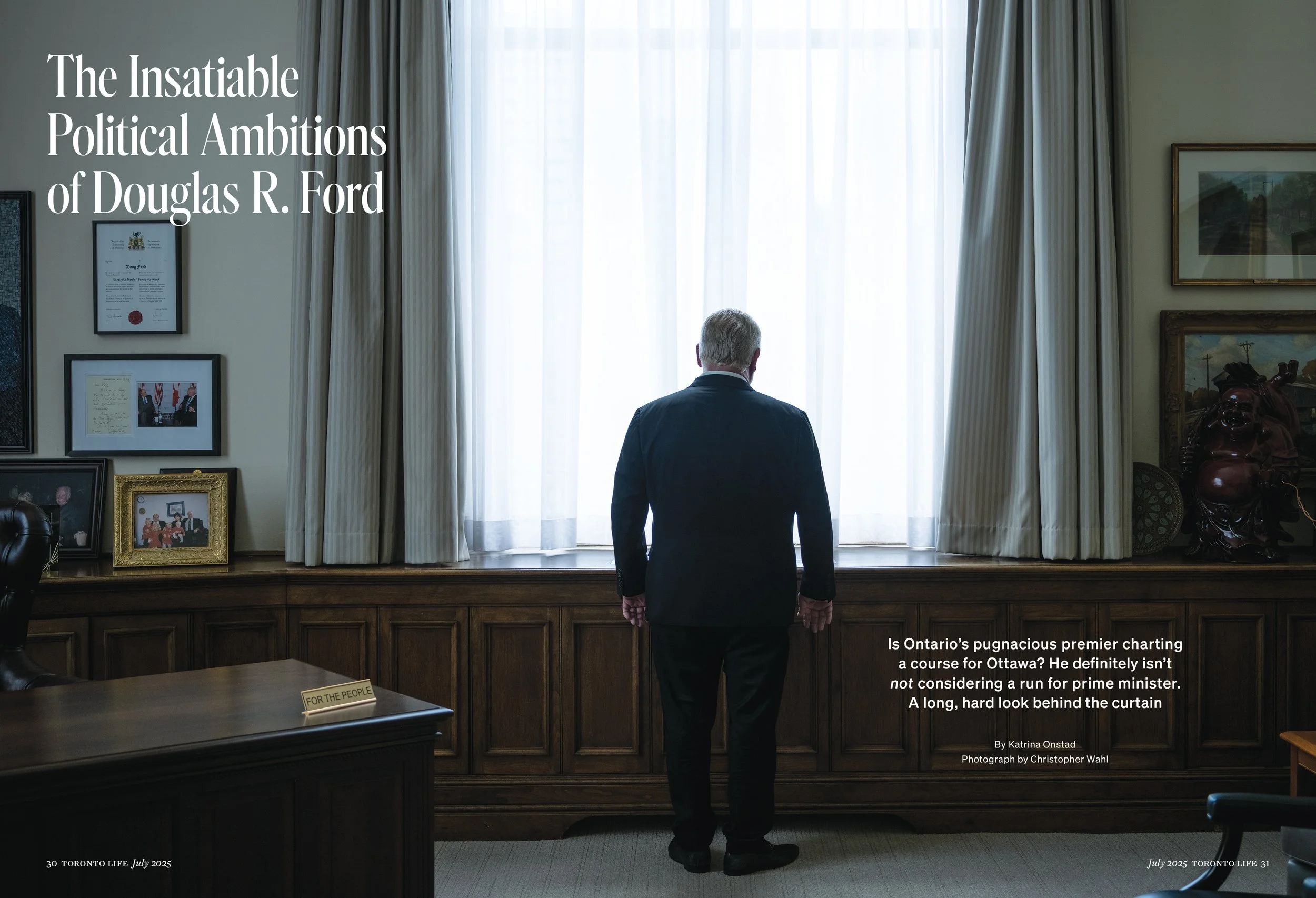 Doug Ford. Photo: Christopher Wahl for Toronto Life, 2025