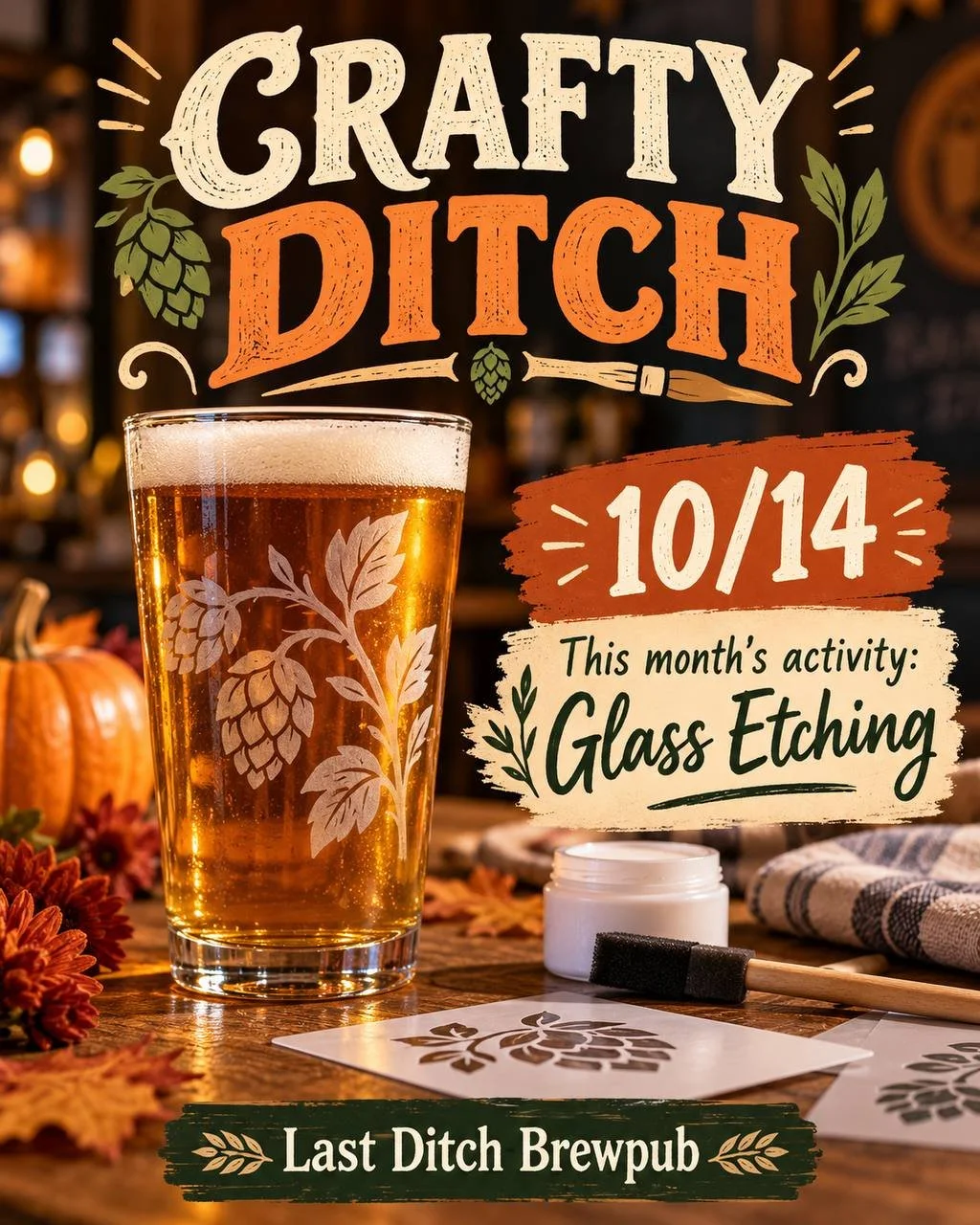 Crafty Ditch - Glass Etching