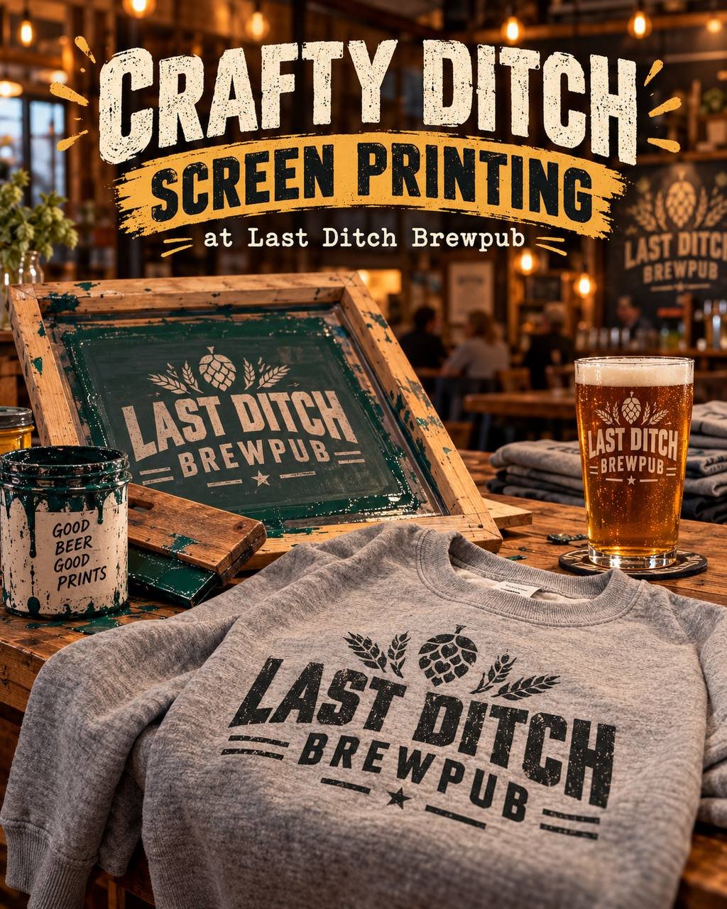 Crafty Ditch - Screen Printing