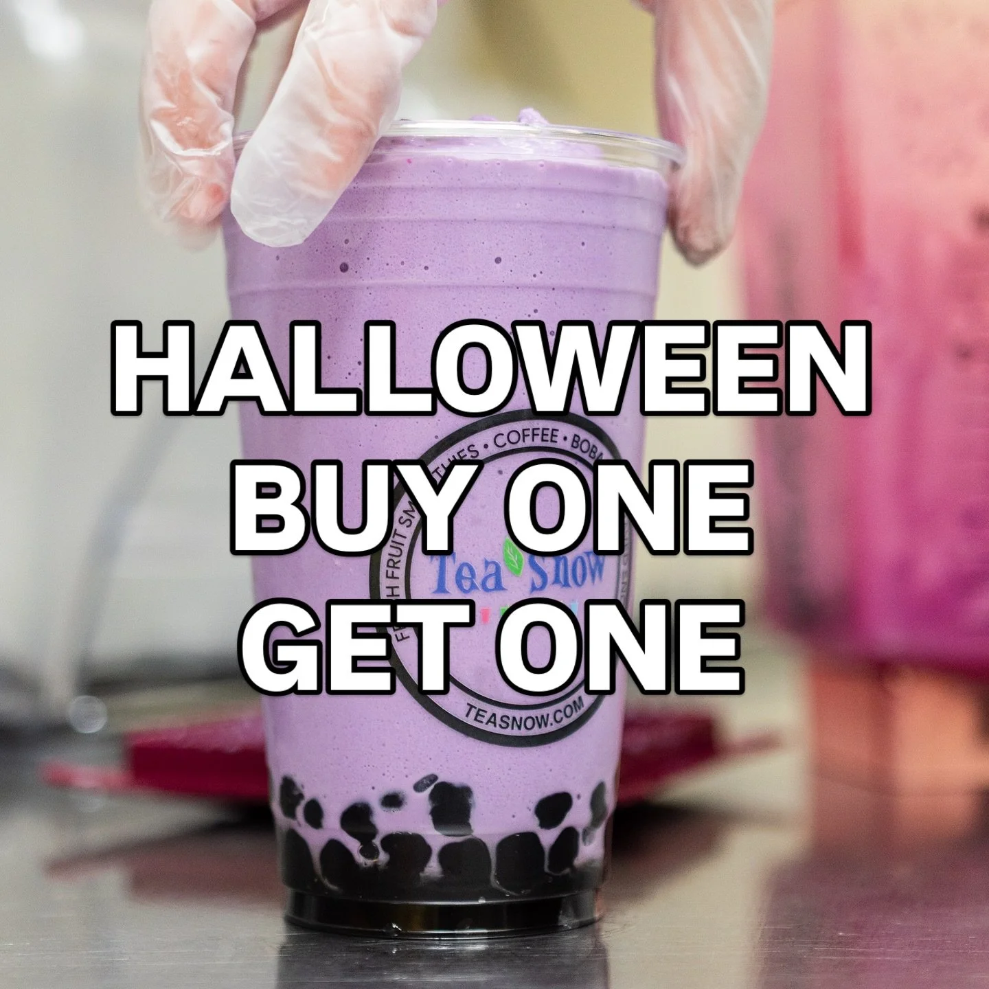 Join us this FRIDAY (10/31) as we will be open at both Mesa &amp; Chandler locations our regular hours. 🎃🧋 

We will have a BUY ONE GET ONE on our Thai Tea and Taro Milk Tea ALL DAY. If you come in a costume, we will also have candy to give out. 👻