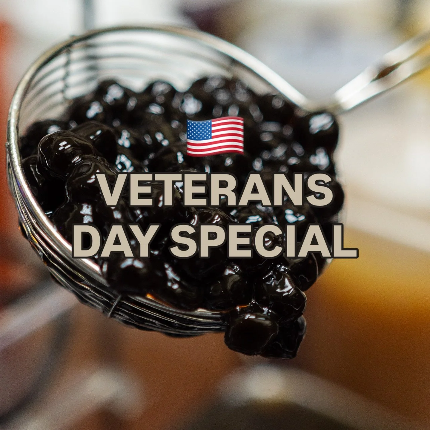 We want to thank all our Veterans today! ❤️🧋With that being said, we are offering a BUY ONE GET ONE on any drink today when you show your military ID.