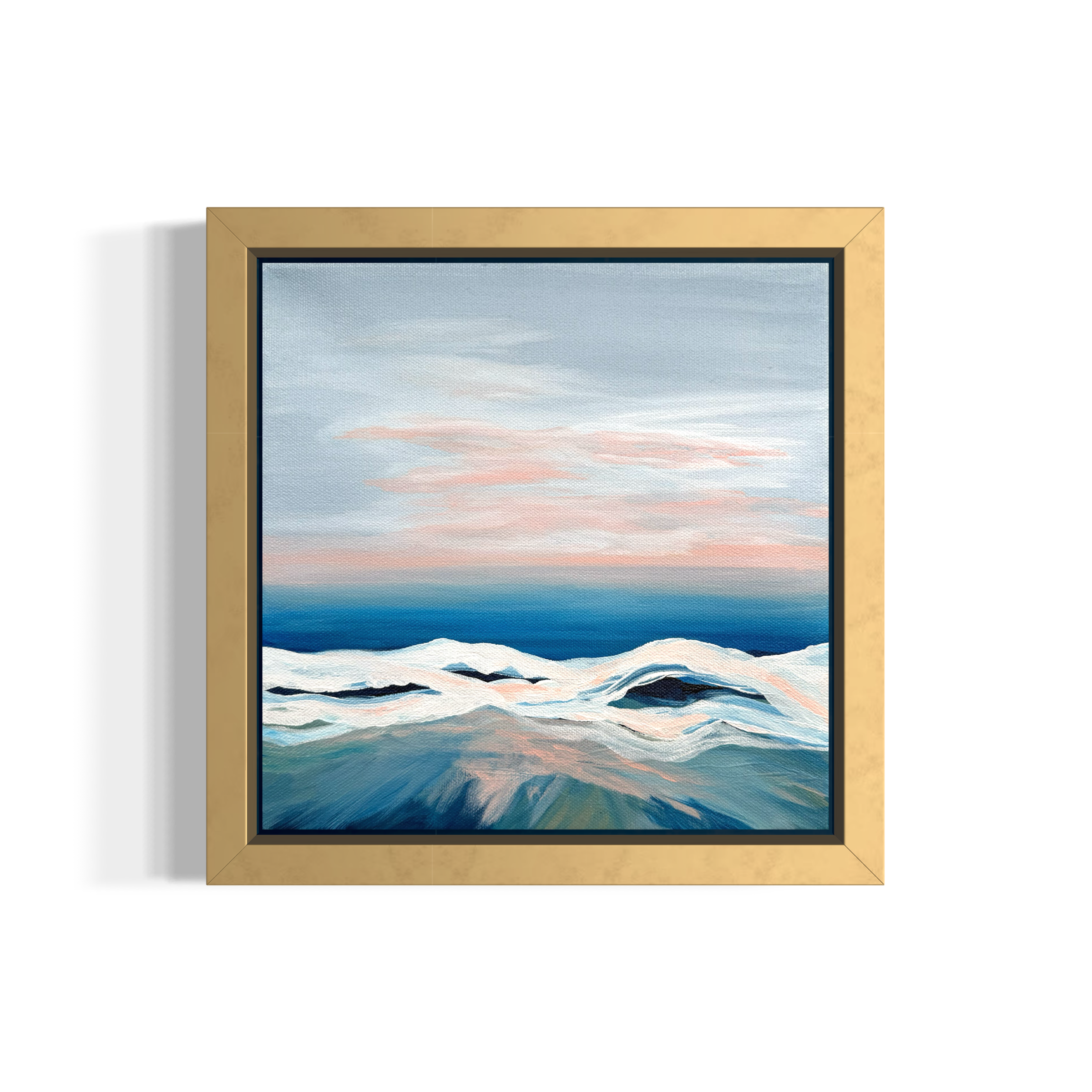 "Ease," Acrylic on Canvas, 10x10"