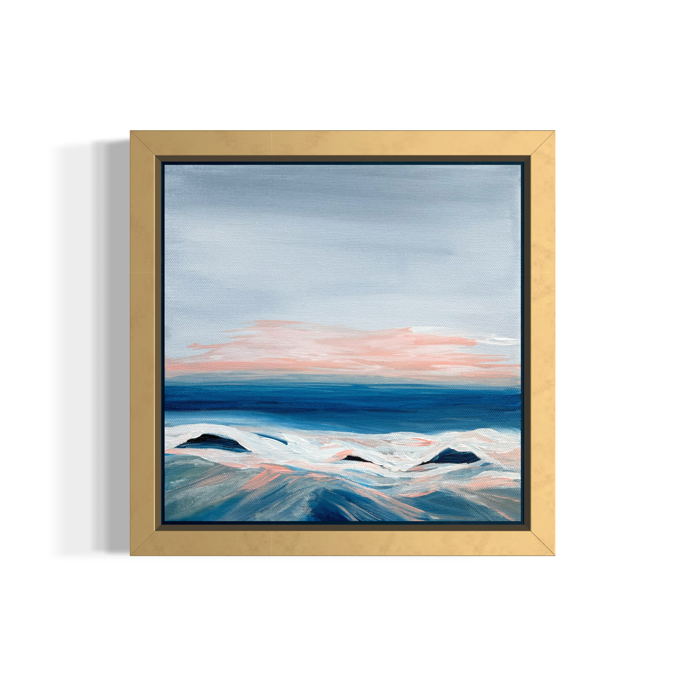 "Drift," Acrylic on Canvas, 10"x10"