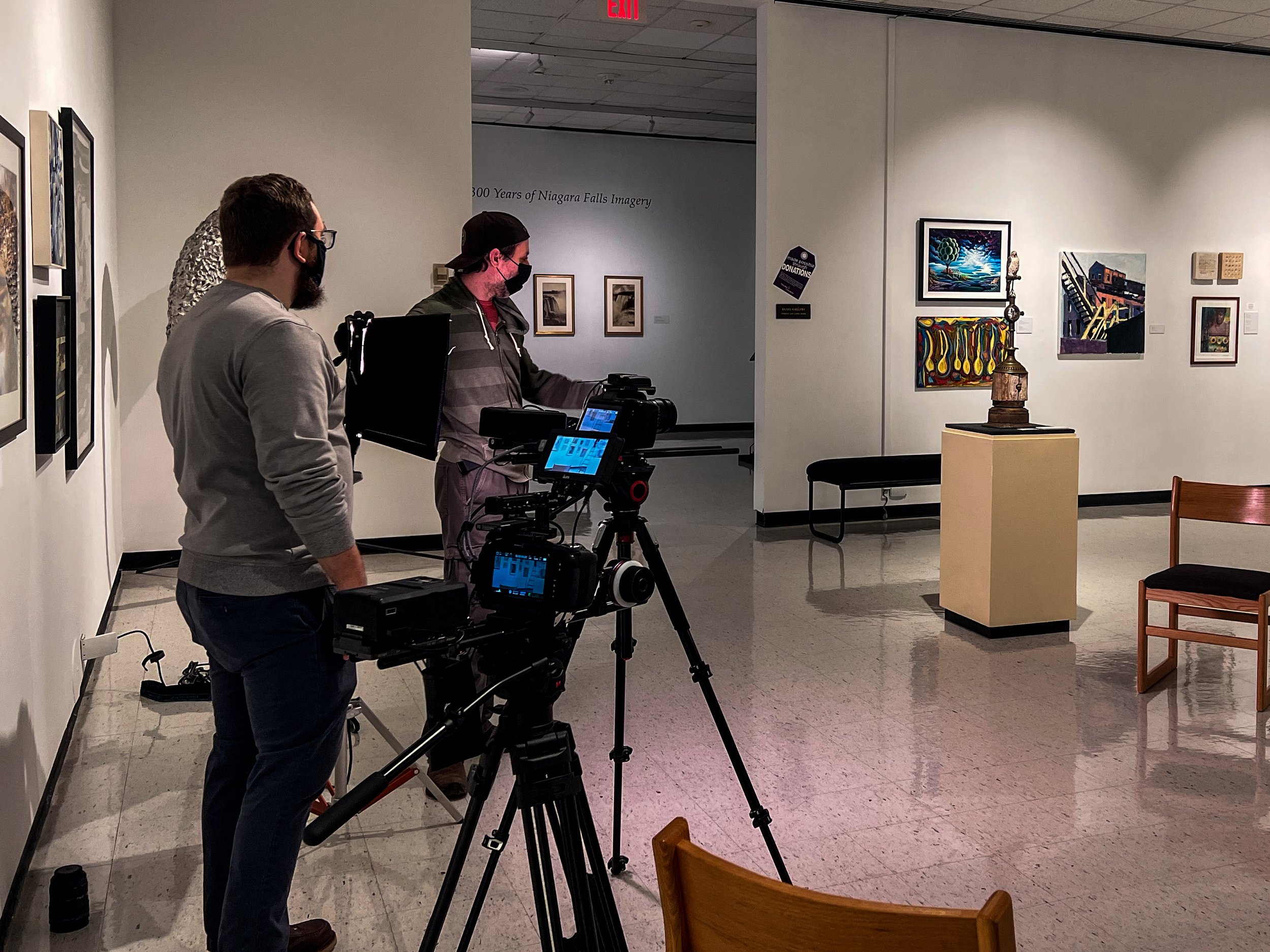 Behind the scenes, courtesy of Click & Frame.