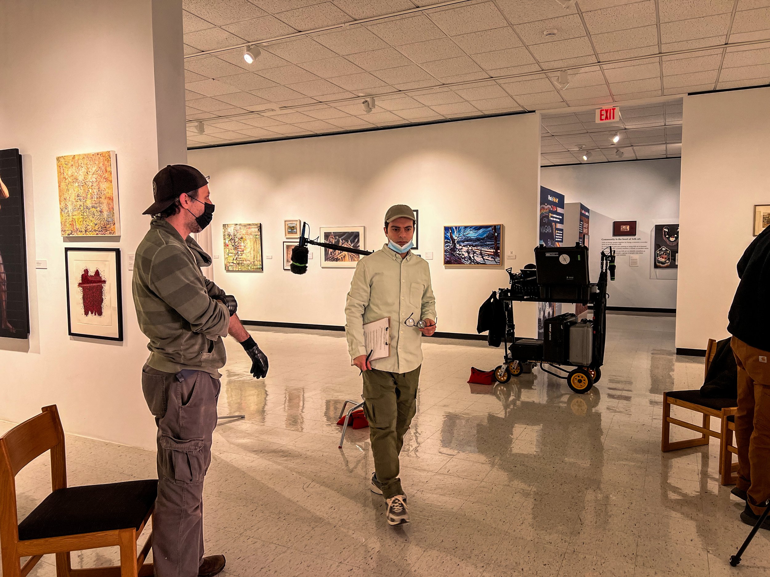 Behind the scenes, courtesy of Click & Frame.