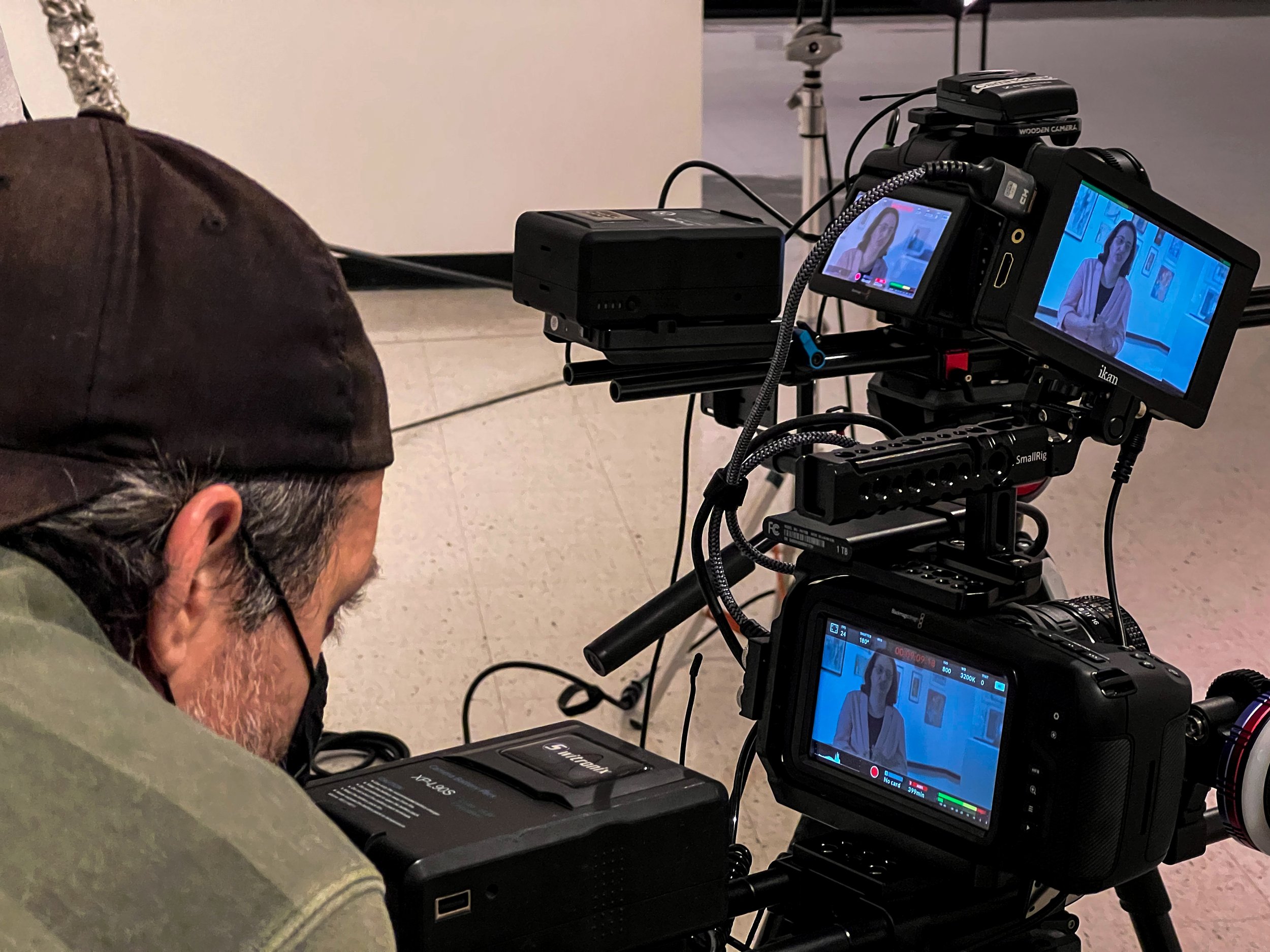 Behind the scenes, courtesy of Click & Frame.