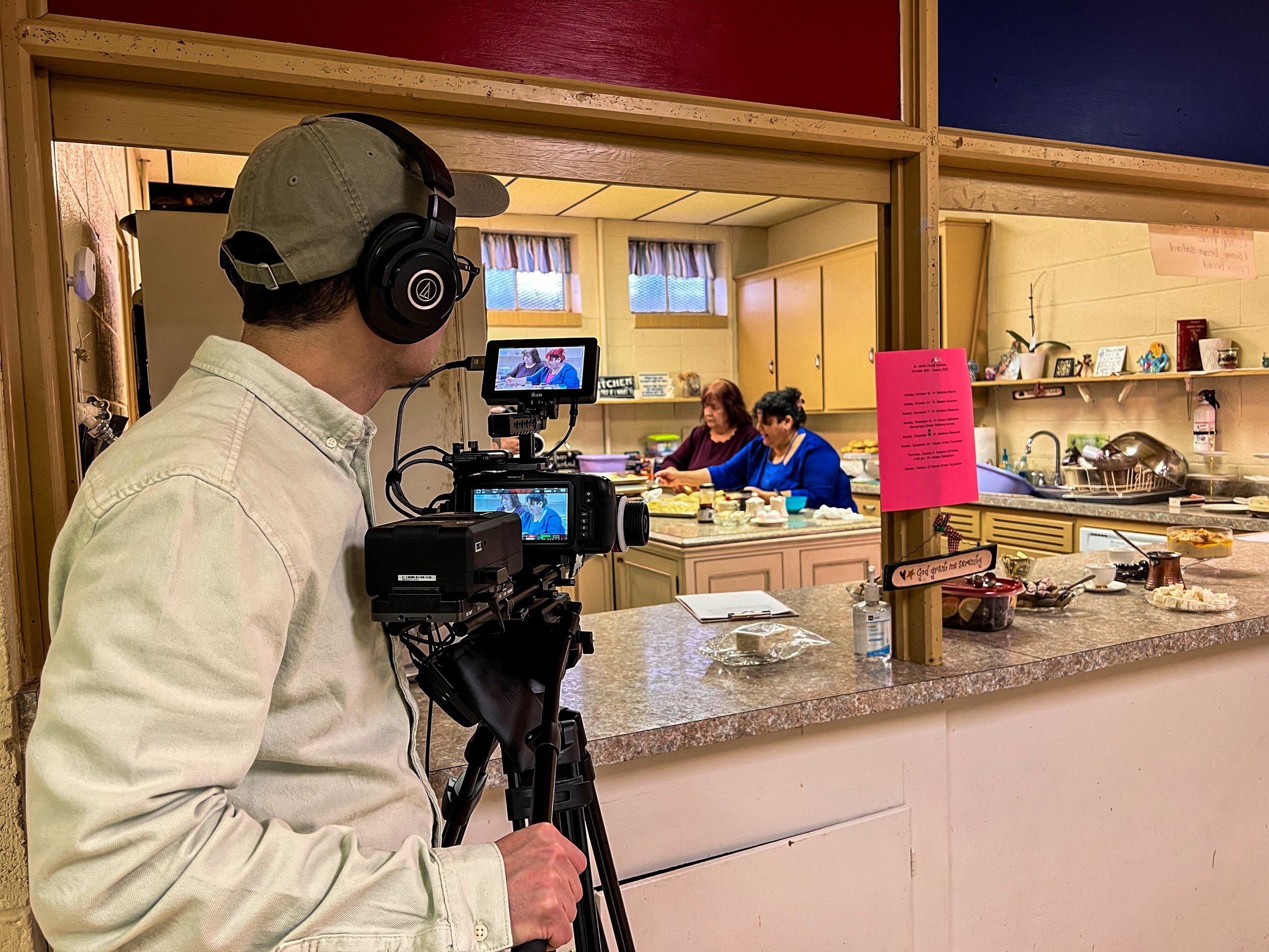 Behind the scenes, courtesy of Click & Frame.