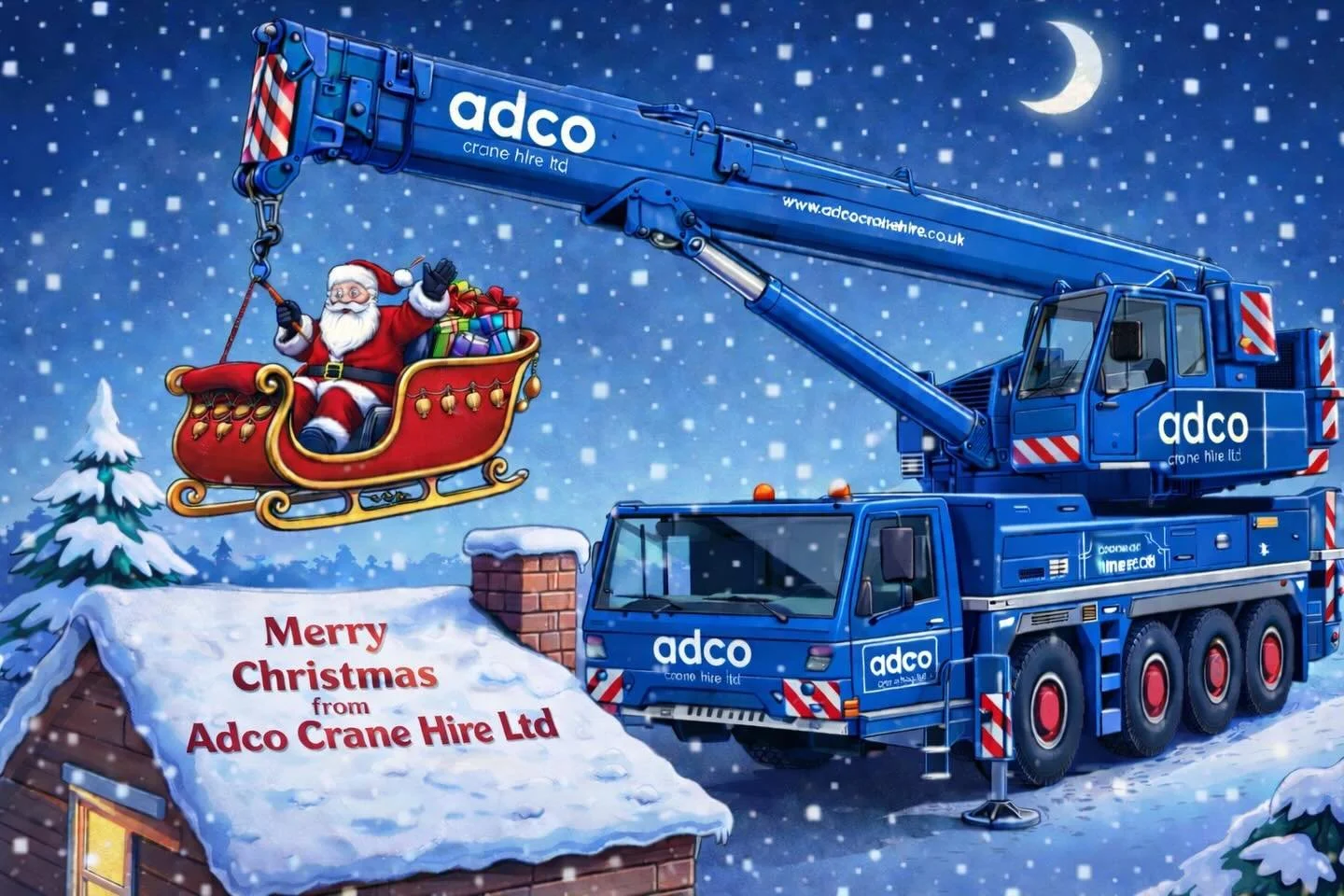 🎄 Merry Christmas from Adco Crane Hire Ltd 🎄

As the year comes to a close, we&rsquo;d like to thank all our customers, partners, and suppliers for their continued support throughout the year.

At Adco Crane Hire Ltd, we provide:
&bull; Crane hire
