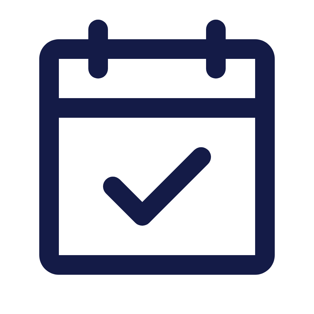 Icon of a computer monitor with a check mark inside, symbolizing successful completion or approval.