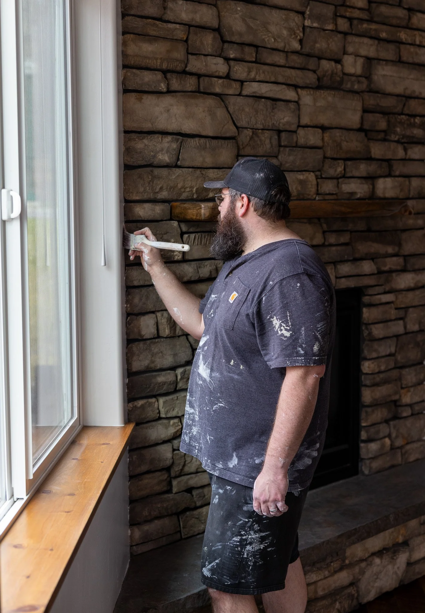 Our small team of painters painted the interior of a beautiful home in Columbia Falls, MT.