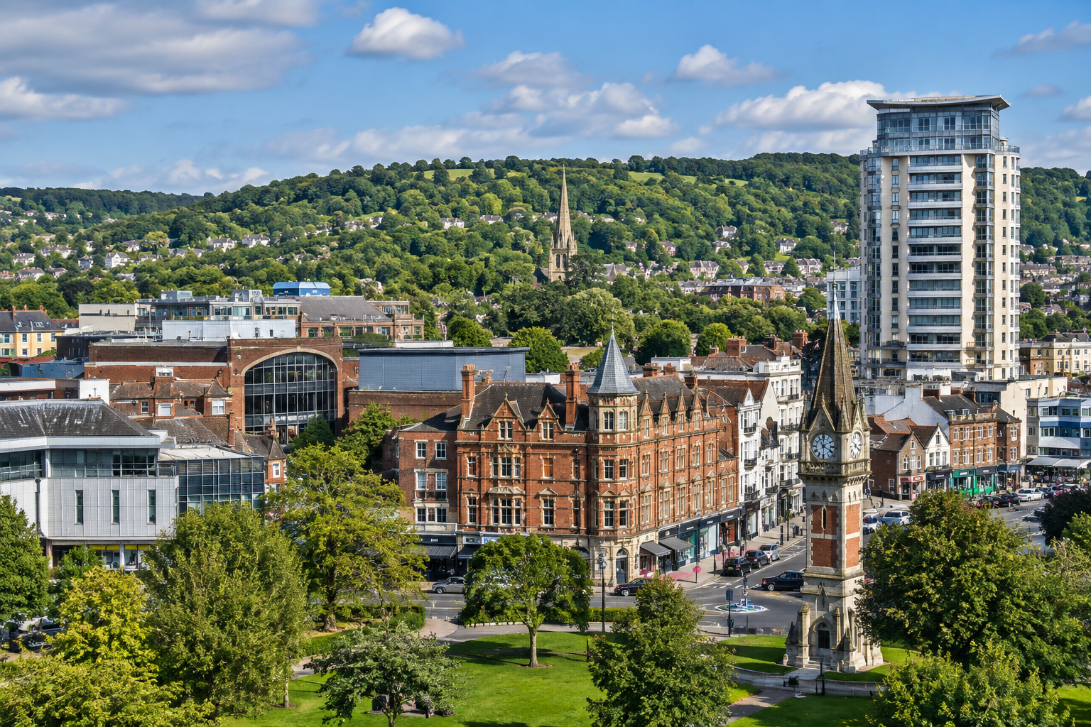 A picture of High Wycombe town centre