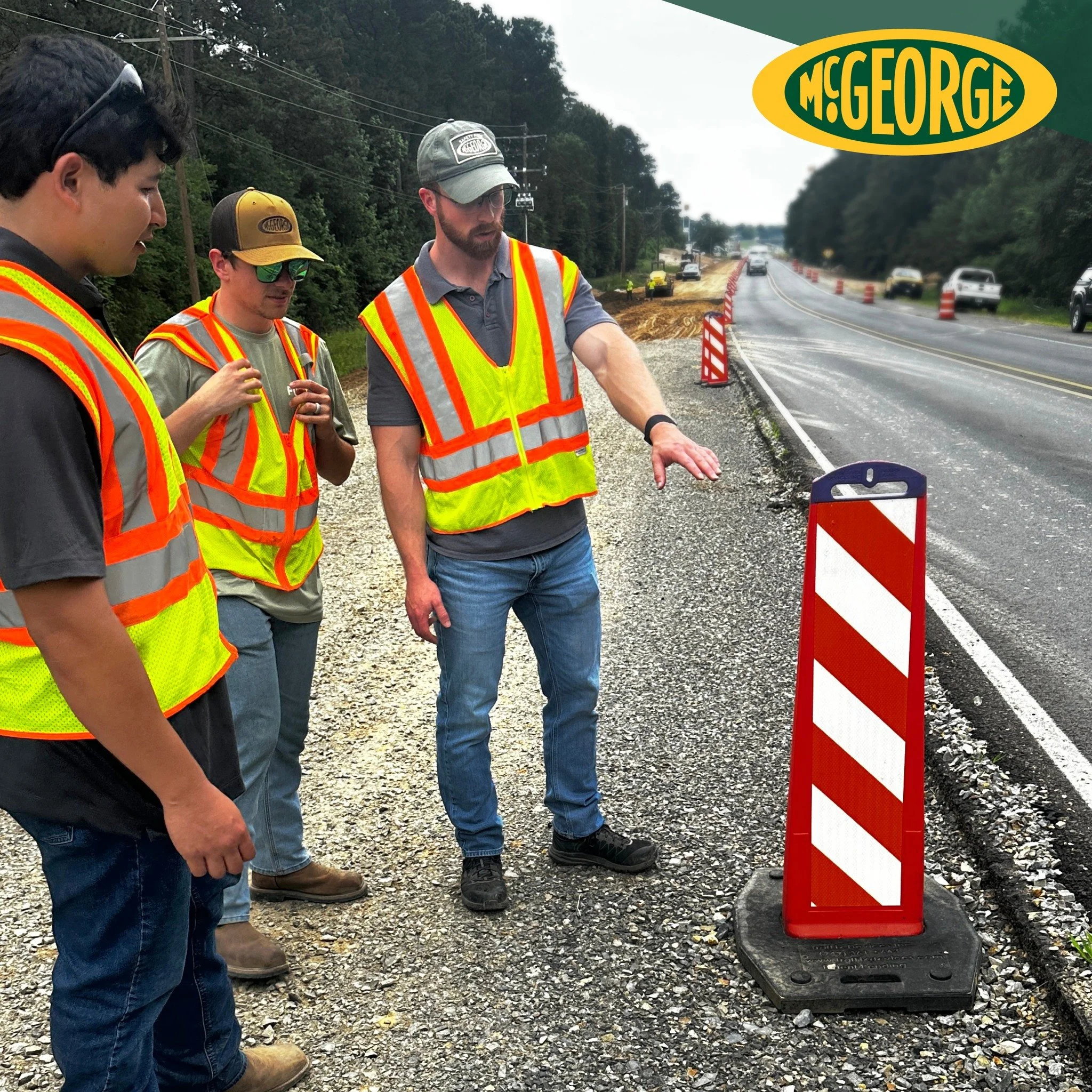Interns Aidan and Hugo joined McGeorge Project Manager James Ketchum on a job site in Caddo Valley. Our interns have opportunities all throughout the summer to get hands-on experience.