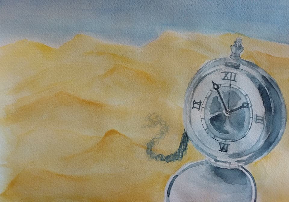 "Sands of Time" Watercolor Painting