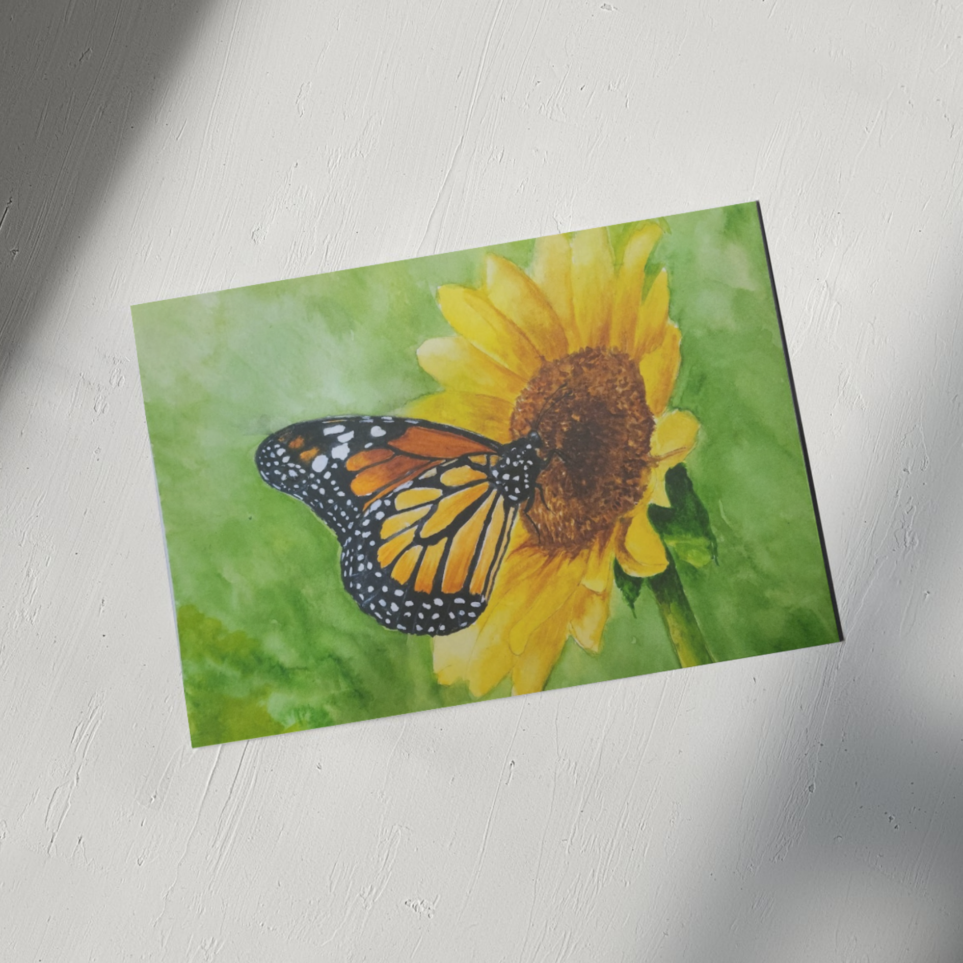 Butterfly with Sunflower 11x14 Print.png