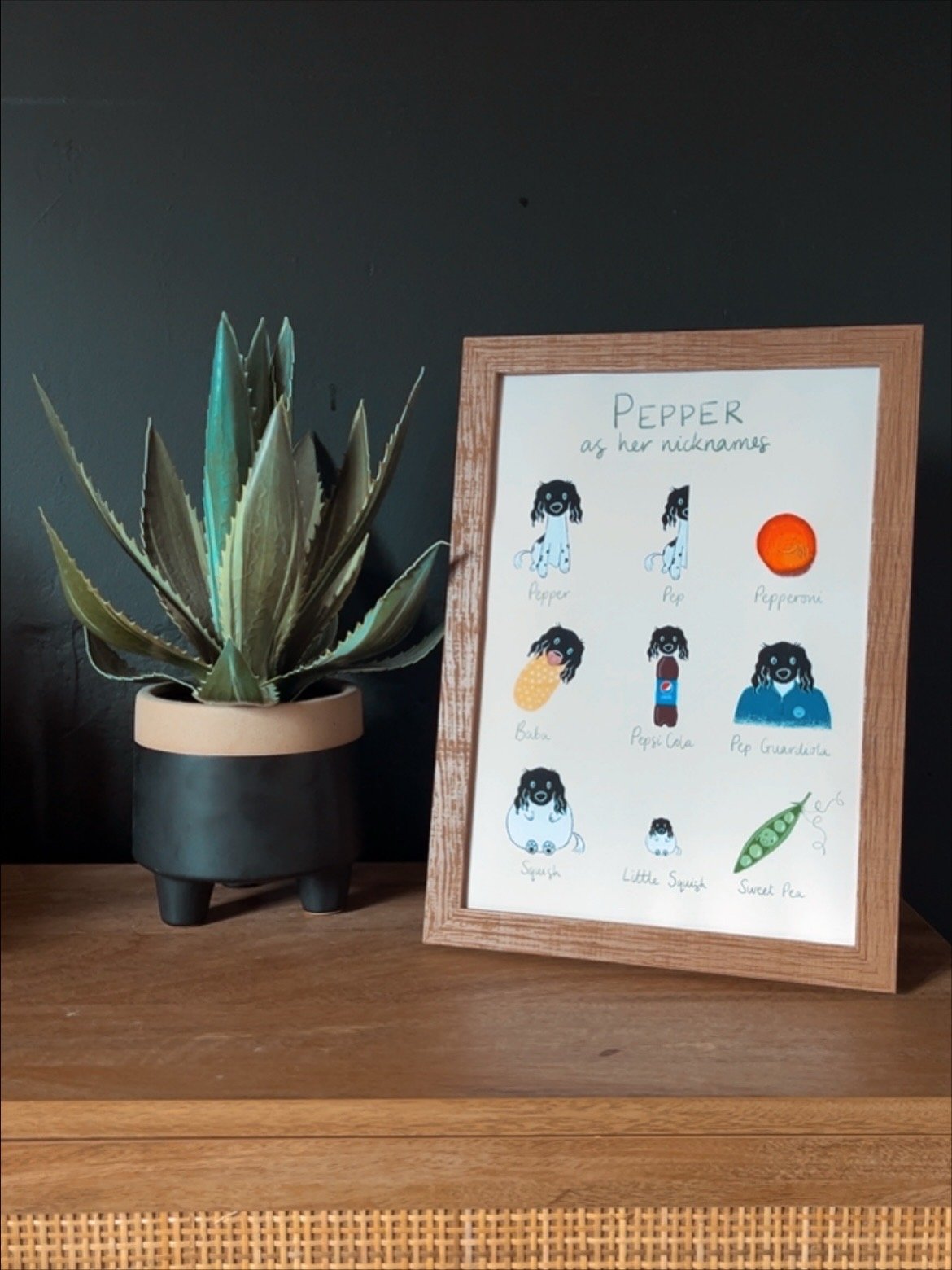 Personalised Pet Nickname Illustration | Digital File