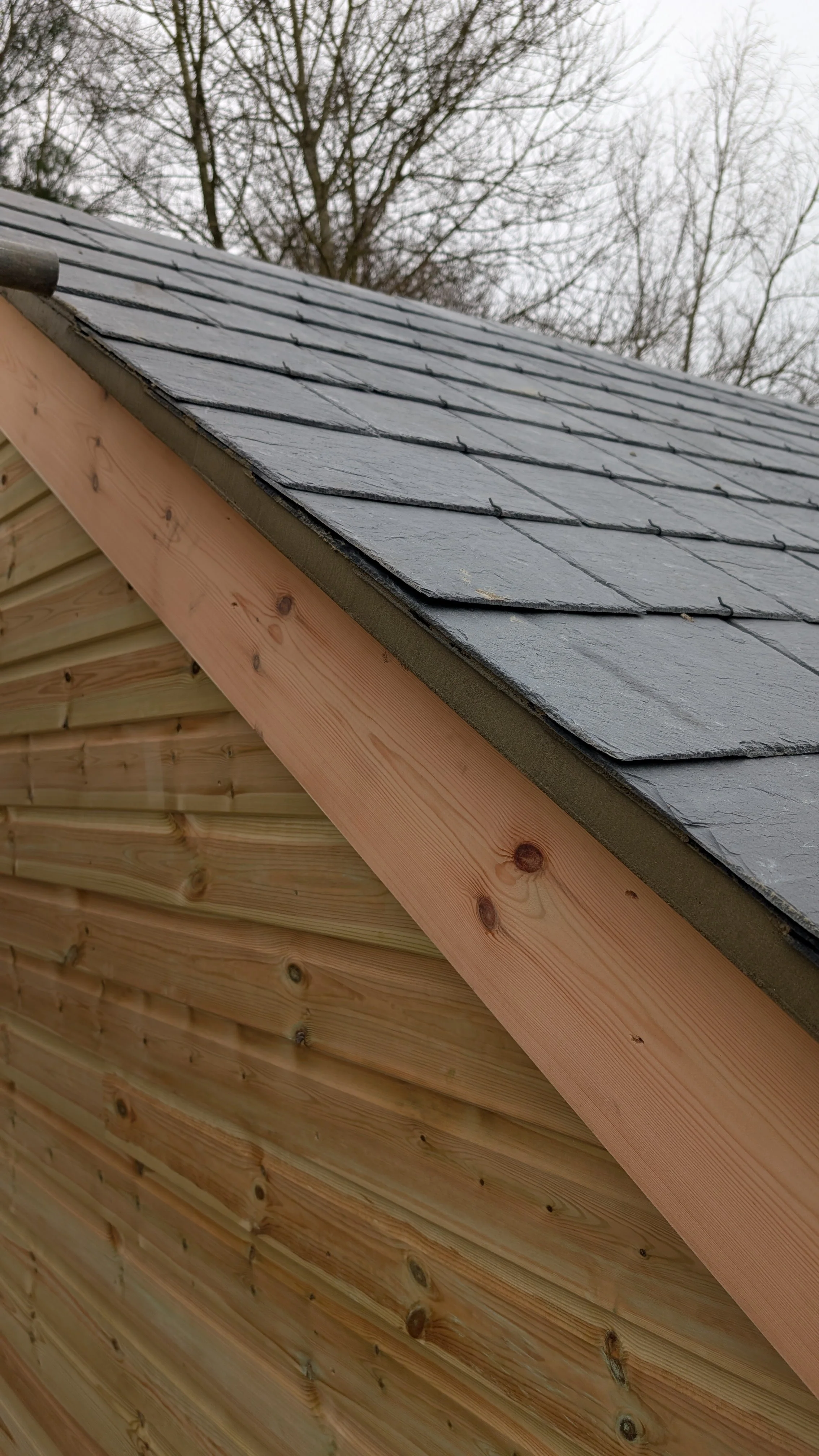 Pointed slate gable Driffield 