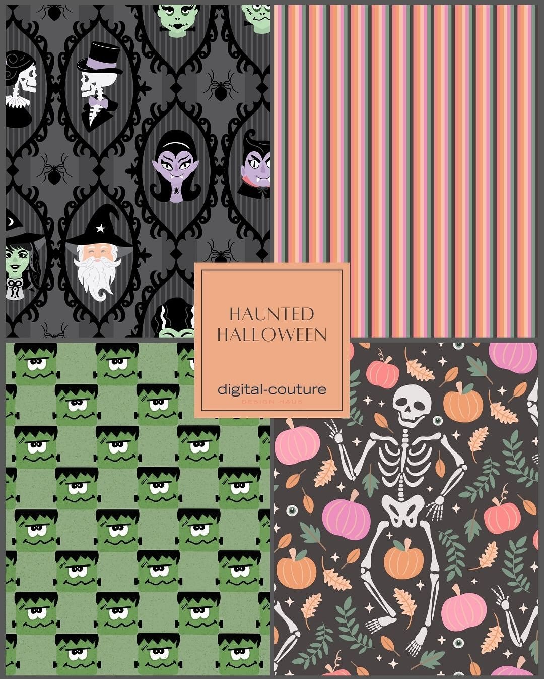 Say hello to Hanuted Halloween🎃🕸️
My spook-tacular new pattern collection. Perfect for fabric, and any project that needs a little ghostly glam🖤🦇
Which pattern is your fave?