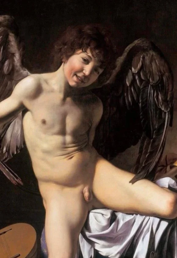Iconographic Fusion in Caravaggio’s Amor Vincit Omnia: Cupid as a Hybrid of

Ganymede and Jupiter : excerpt from seminar paper