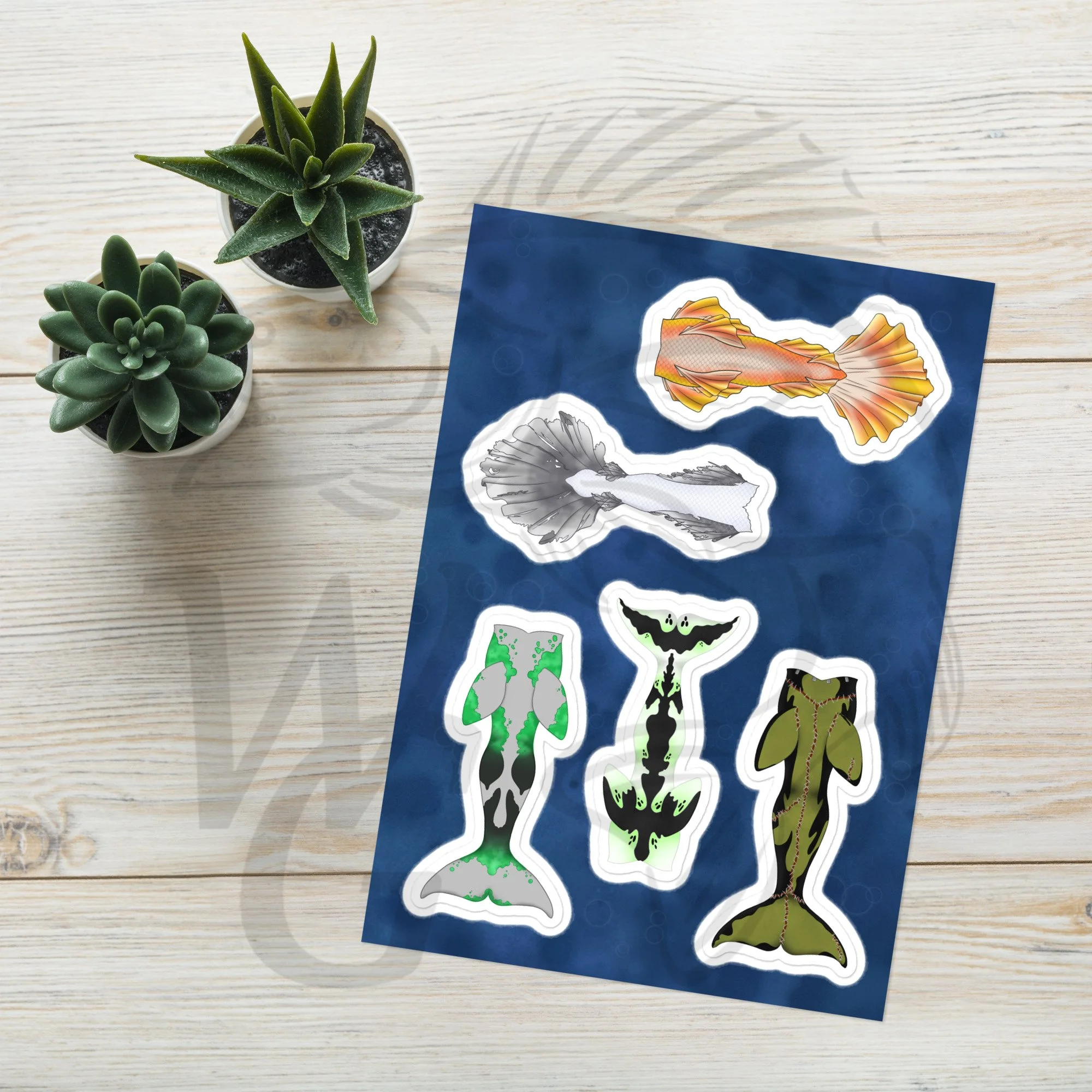 NEW! Halloween tails Sticker Sheet #2