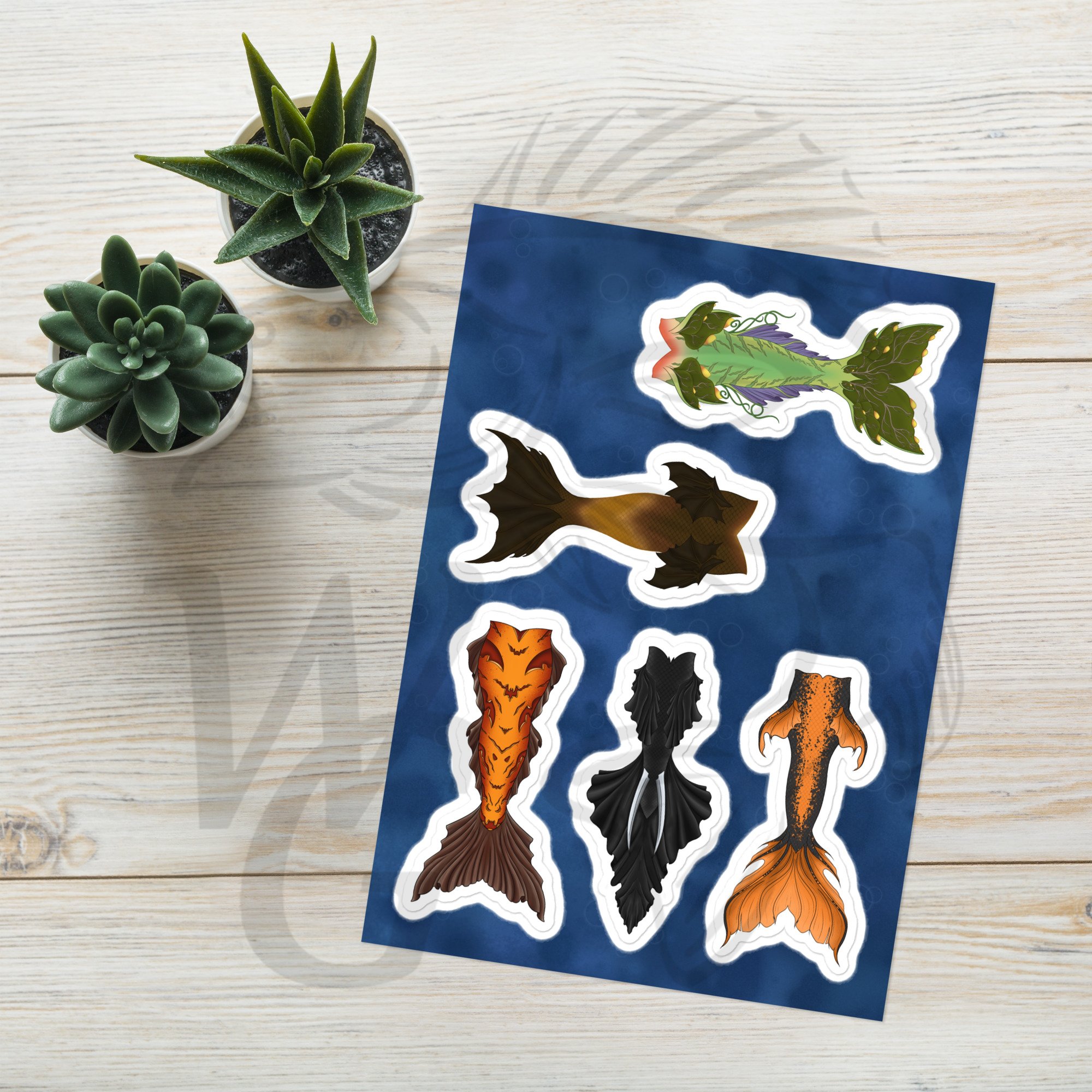 NEW! Halloween tails Sticker Sheet #1