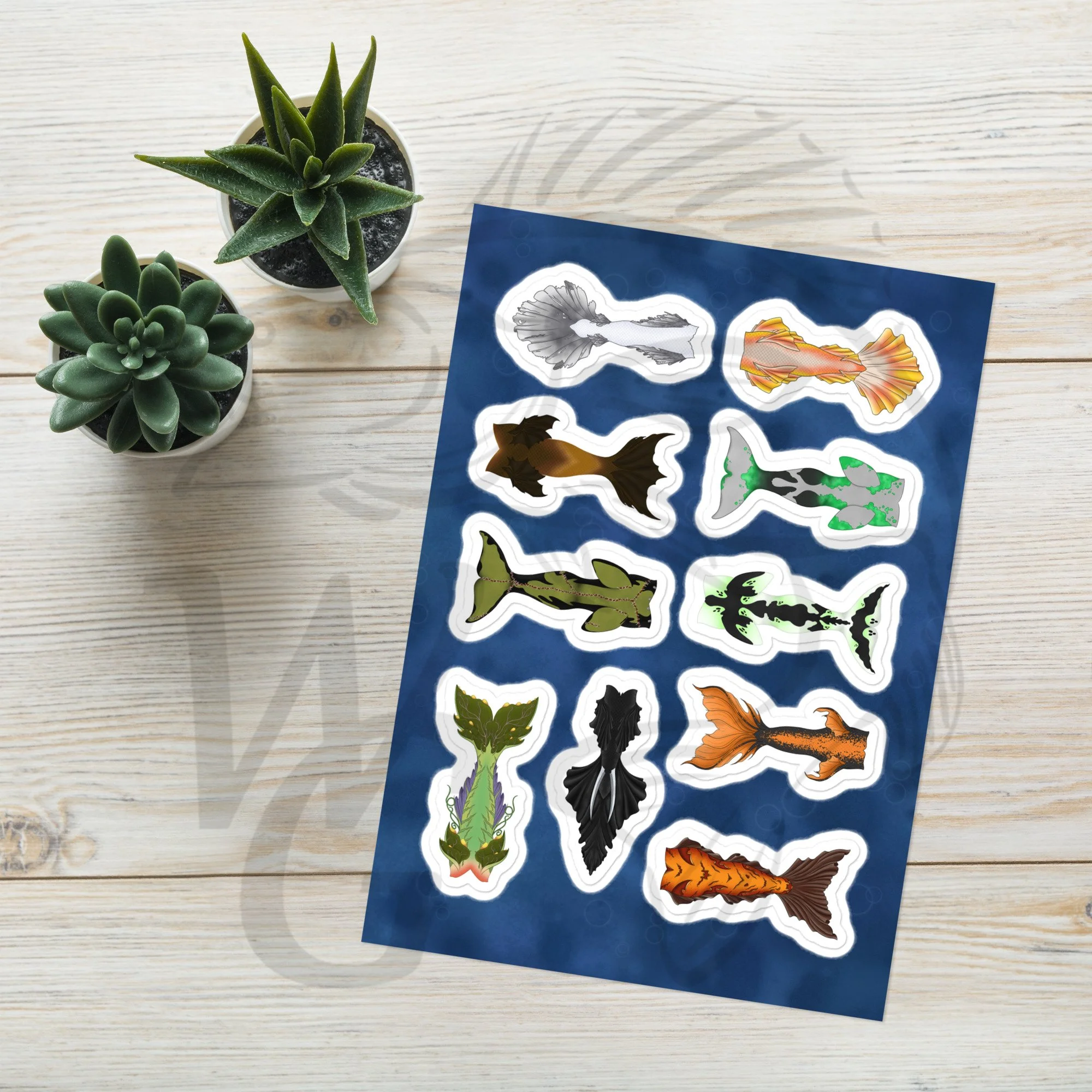 NEW! Mini Halloween Tails Sticker Sheet