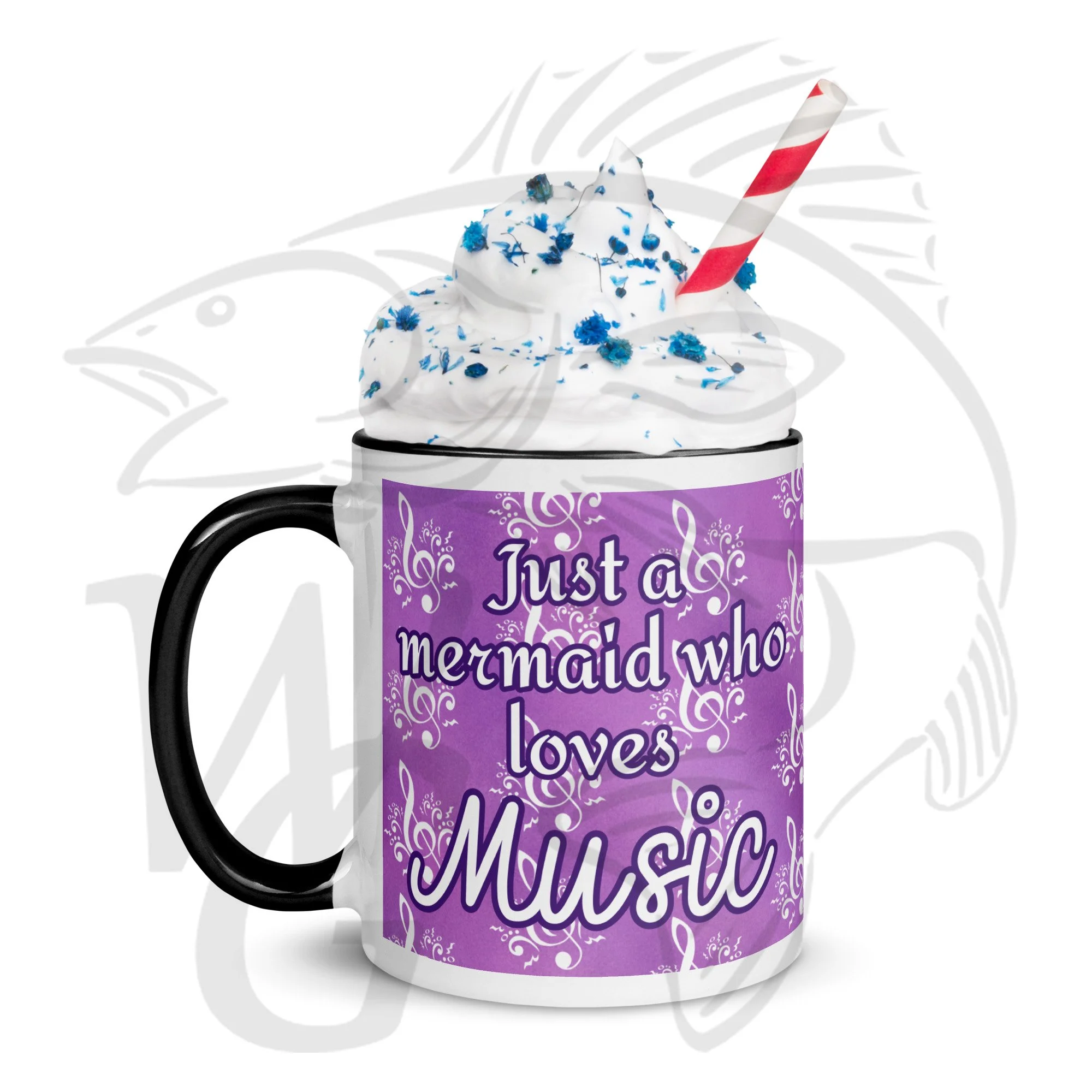 Mermaid who loves music