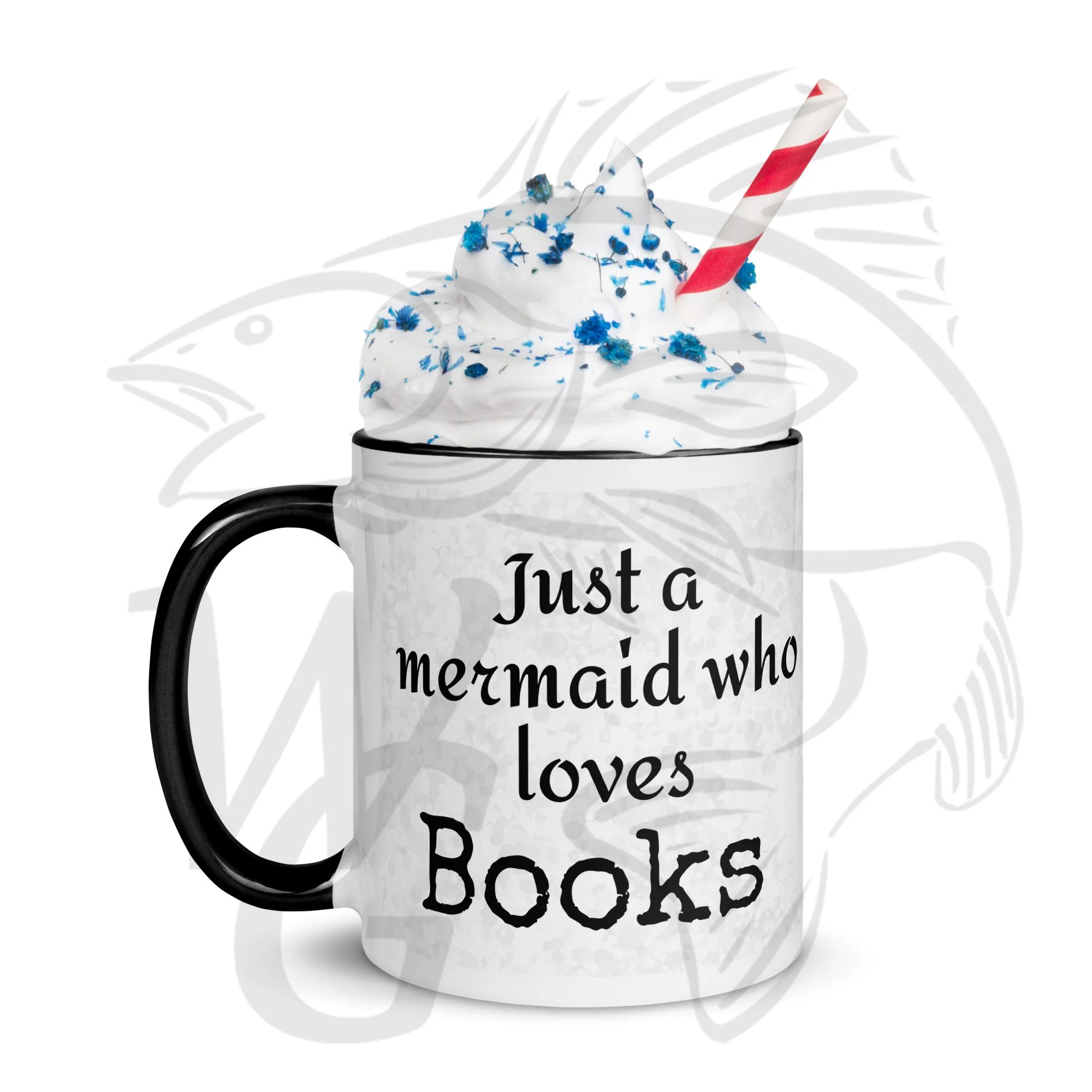 Mermaid who loves books