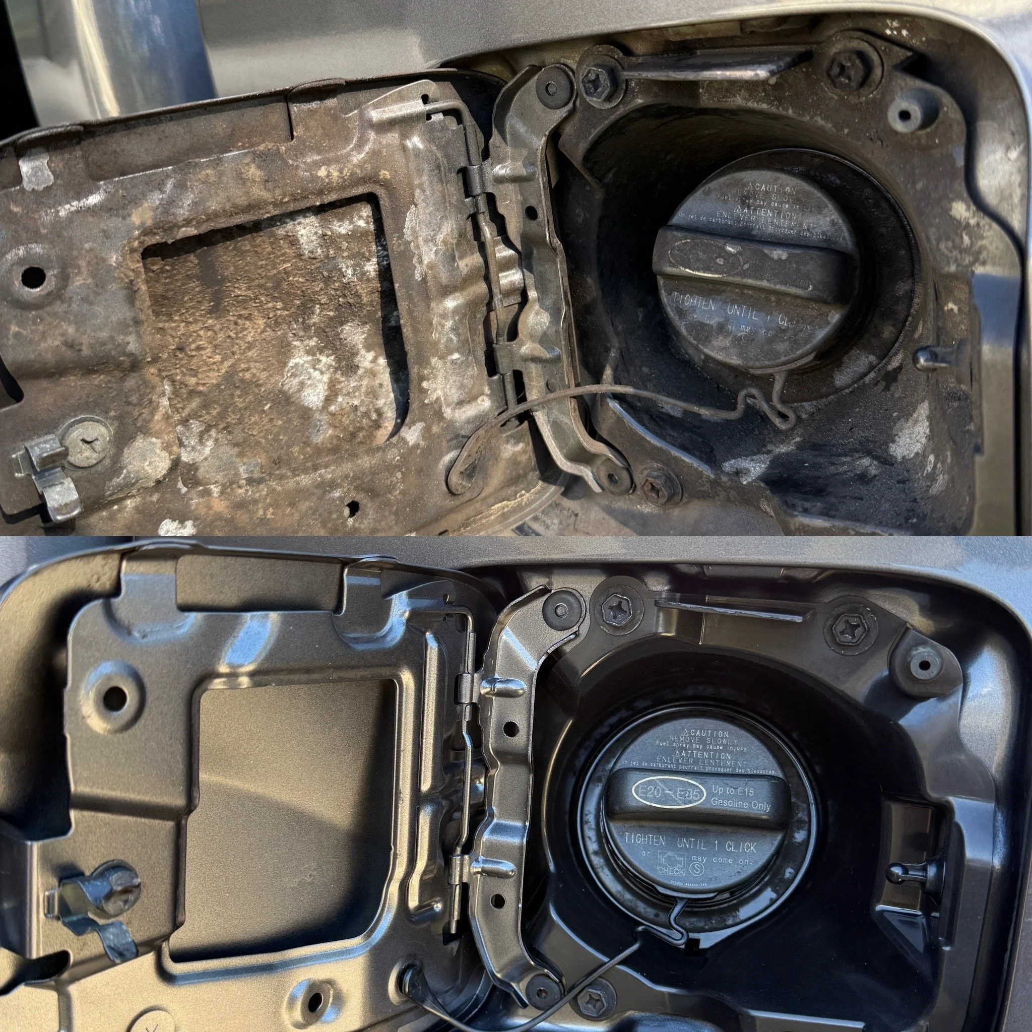 Gas Cap Before and After