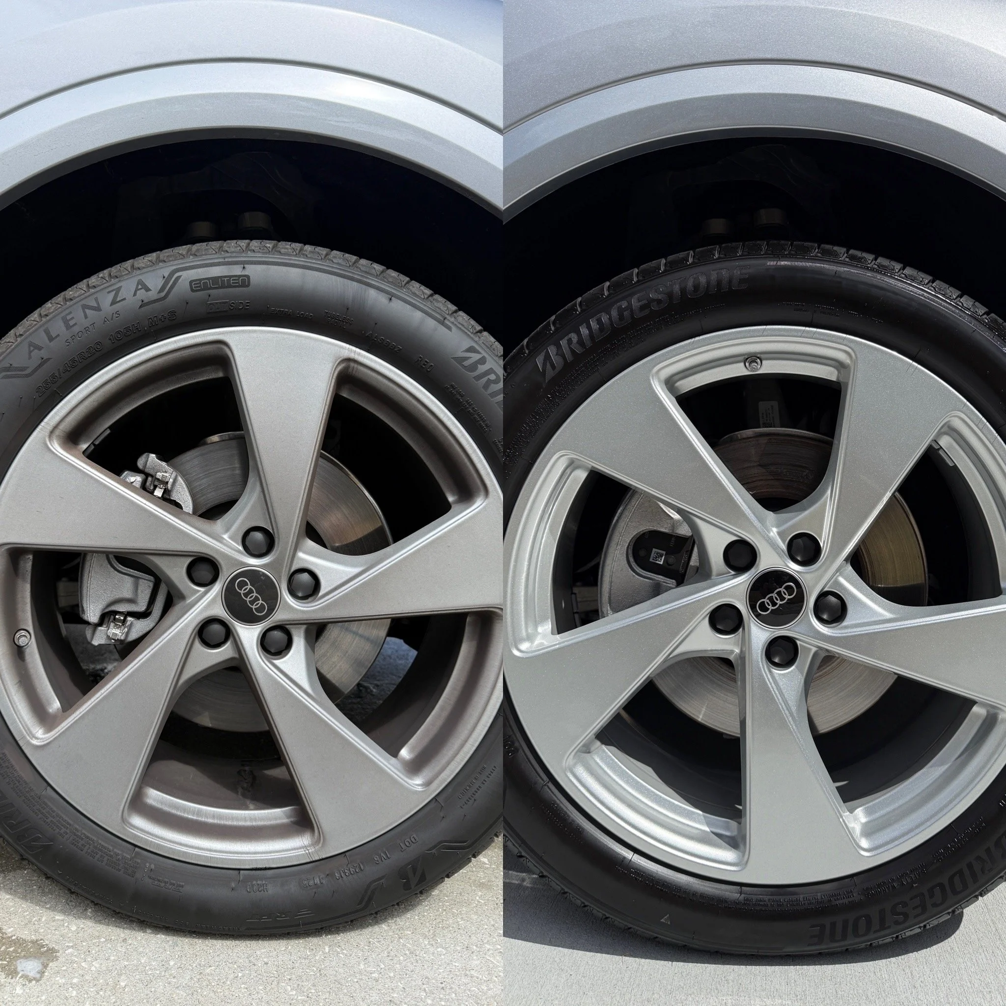 Wheels Before and After