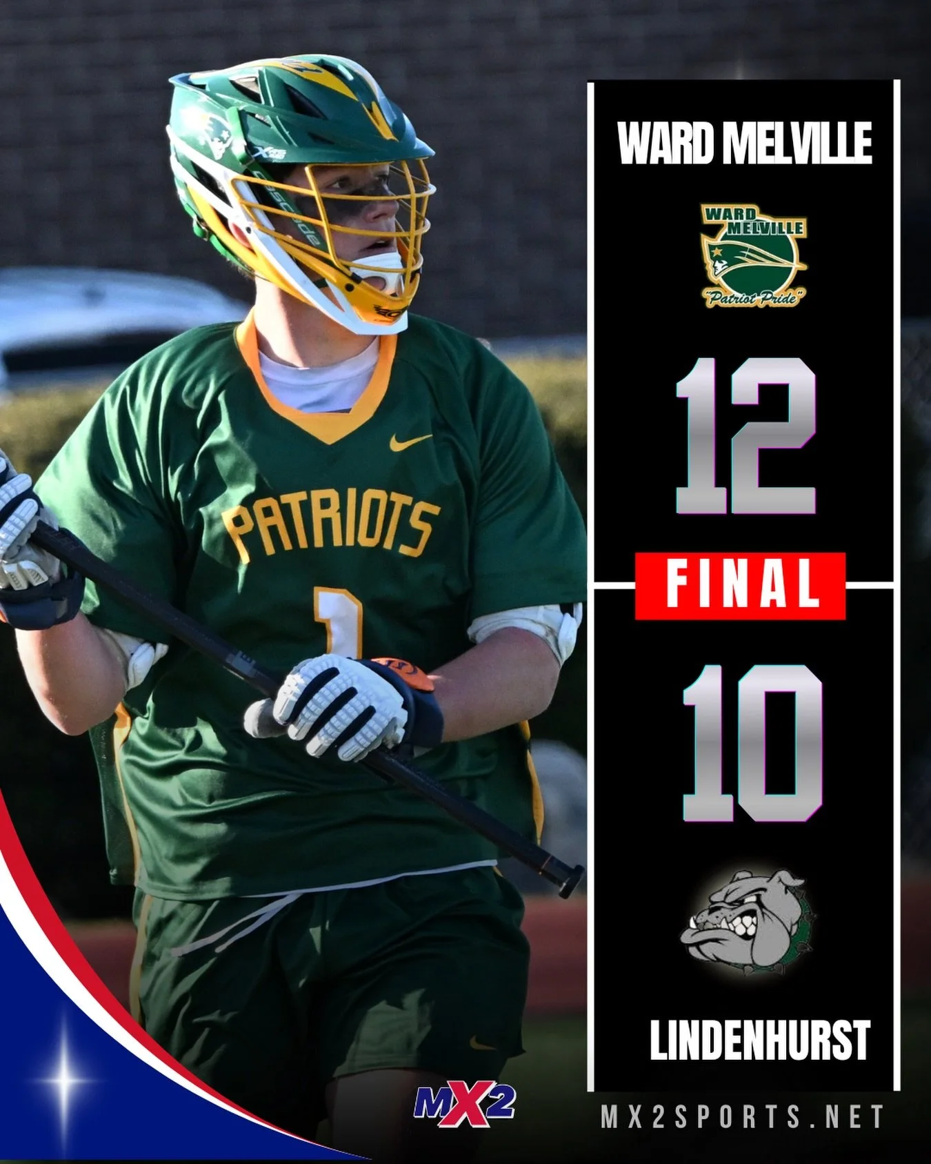 Ward Meville (3-1) takes down previously undefeated Lindenhust (3-1)&hellip; 12-10. Follow MX2 for 📸 highlights coming up! #mx2sportsmedia #longislandlacrosse #highschoollacrosse #suffolklacrosse