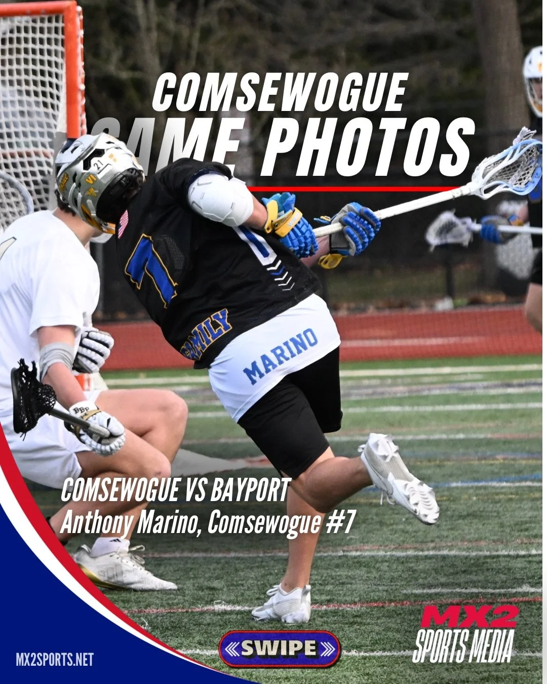 Comsewogue (4-1) takes down Bayport-Blue Point (4-3)&hellip; 16-7. As always, DM @mx2sportsmedia with final scores, stats and updates! #mx2sportsmedia #longislandlacrosse #suffolklacrosse #highschoollacrosse