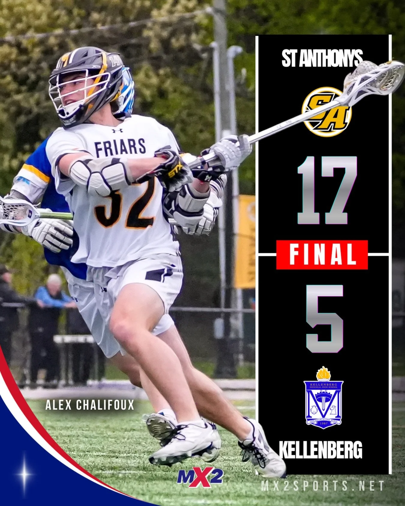 St. Anthony&rsquo;s coasts to another victory, this time over Kellenberg, 17-5. Photo Credit: @longislandlaxphoto #longislandlacrosse #mx2sportsmedia #lacrosse #highschoollacrosse