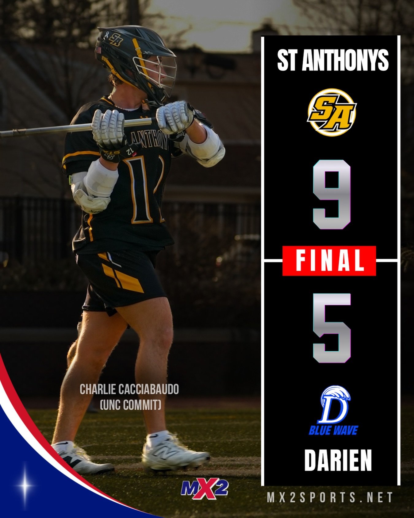 The Friars of St Anthony&rsquo;s get another road win&hellip; this time a 9-5 victory over CT powerhouse, Darien HS. Photo Credit: @longislandlaxphoto #mx2sportsmedia #highschoollacrosse #longislandlacrosse #connecticutlacrosse