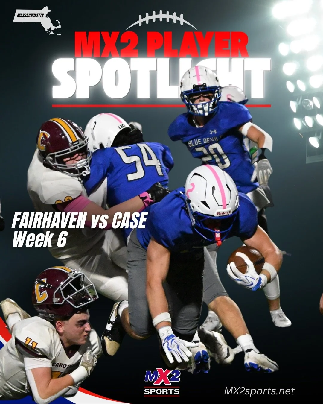 🏈 PLAYER SPOTLIGHT | WEEK 6

FAIRHAVEN vs. CASE

What a battle! 🔥 Fairhaven pulled out a thrilling 45&ndash;37 victory over Case, scoring the go-ahead touchdown with just 21 seconds remaining!

📸 MX2 Sports was on the sidelines capturing the actio