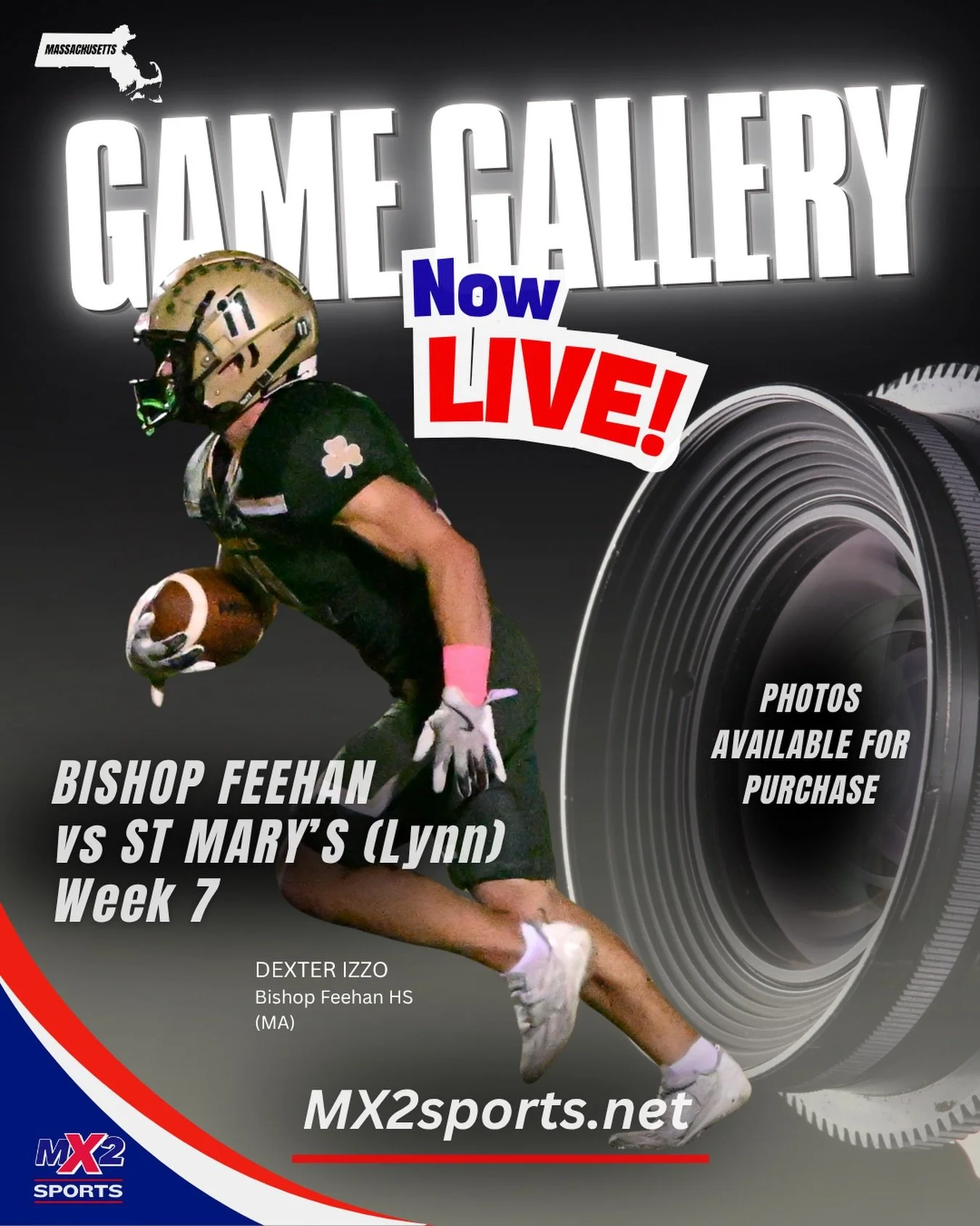 📸 BISHOP FEEHAN vs. ST. MARY&rsquo;S LYNN &mdash; FULL PHOTO GALLERY NOW LIVE! 🏈

The full MX2 Sports photo gallery from Thursday night&rsquo;s matchup is now LIVE!

Photos from both teams are available to view and purchase.

📸 MX2Sports.net &rarr