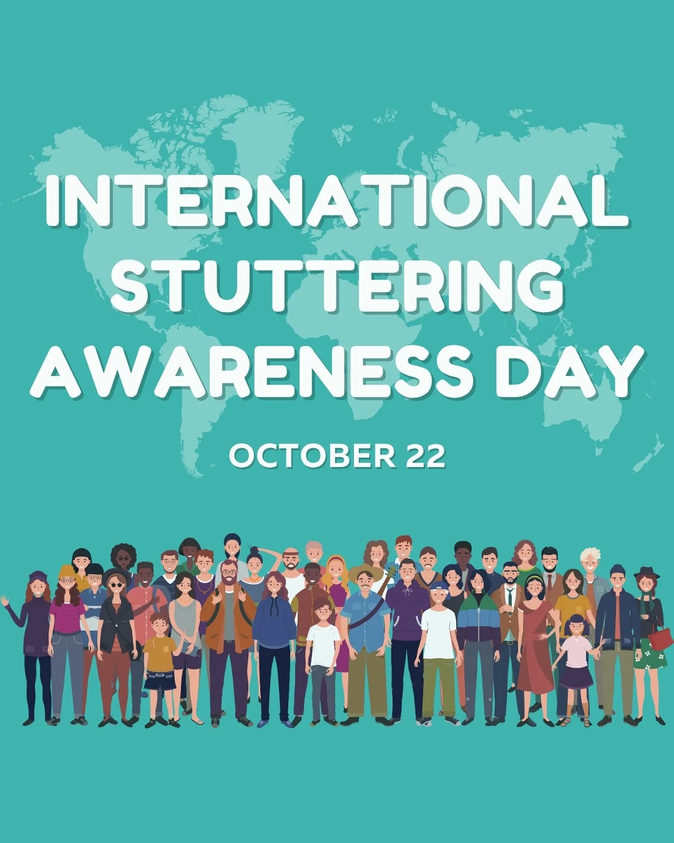 Happy International Stuttering Awareness Day!!!🌎🩵
This year&rsquo;s theme is A Diverse Stuttering Community: Meeting Challenges With Strengths. It&rsquo;s so important to hear from people who stutter about both the individuality and shared experien