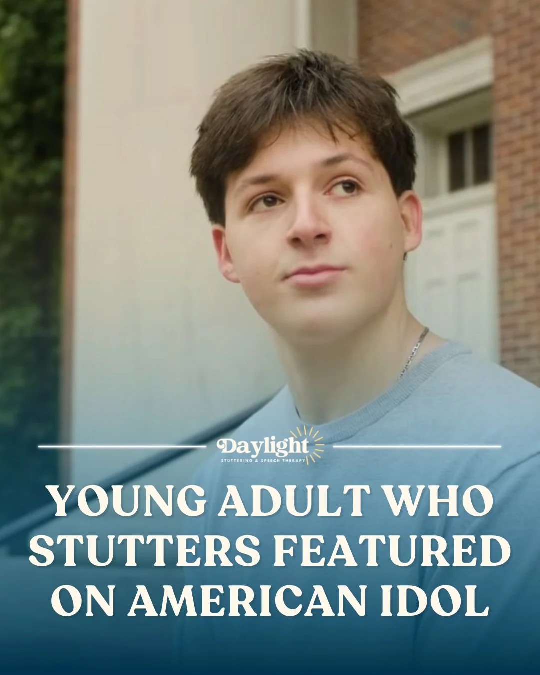 Jesse Findling shared openly about his stutter during his audition and interveiw on American Idol. 

People who stutter are often underrepresented in mainstream media. Seeing stuttering openly and authentically on a major stage challenges outdated as