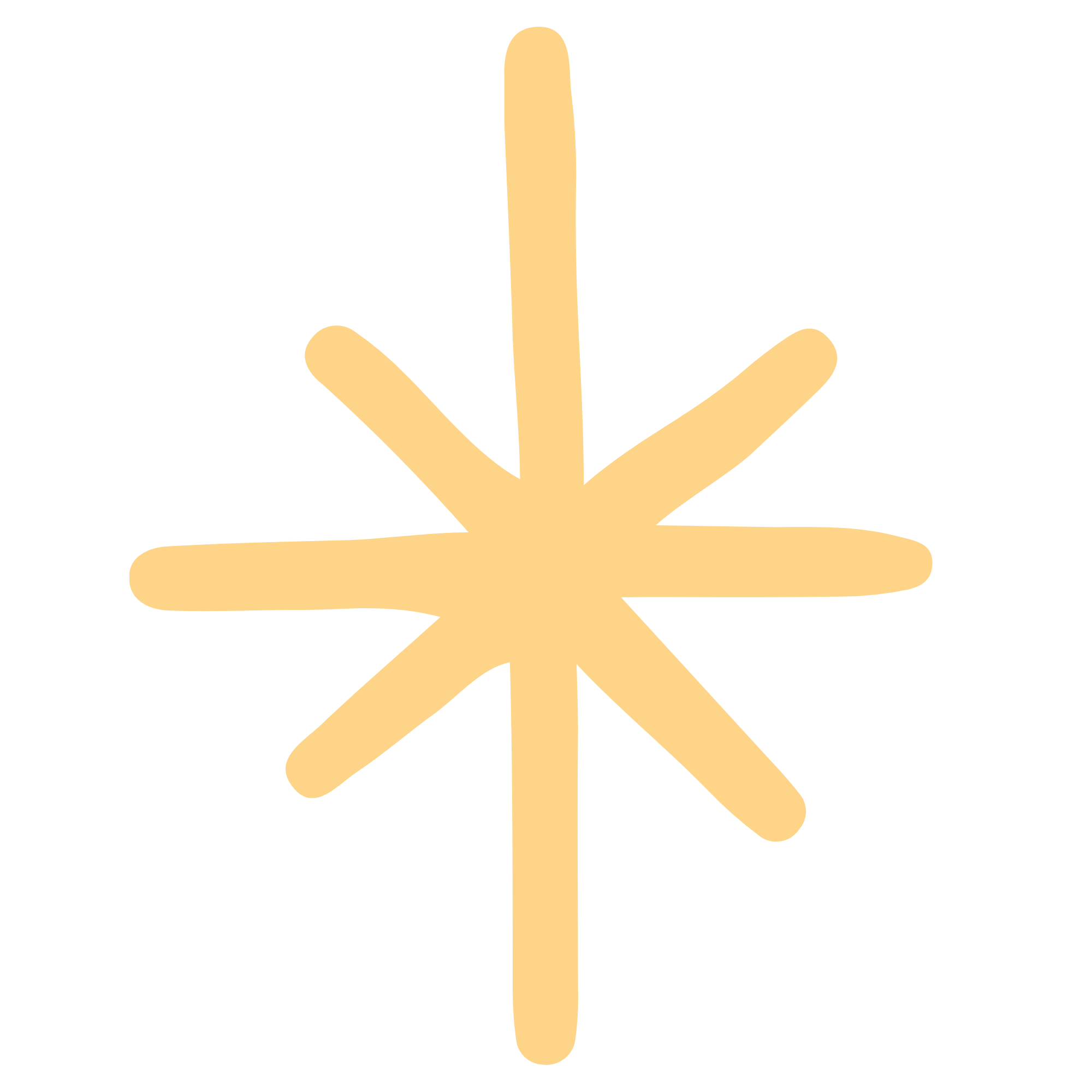 A stylized graphic of a downward pointing yellow arrow with three smaller arrows branching off above it on a black background.