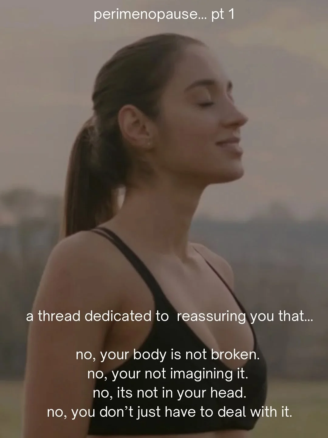 Part One&hellip; 

We are dedicated to not just serving you. But also&hellip;
Teaching you.
Empowering you.
Walking with you.

Please follow along with us over the next few weeks, as we dig deeper into perimenopause and everything surrounding it. 

S