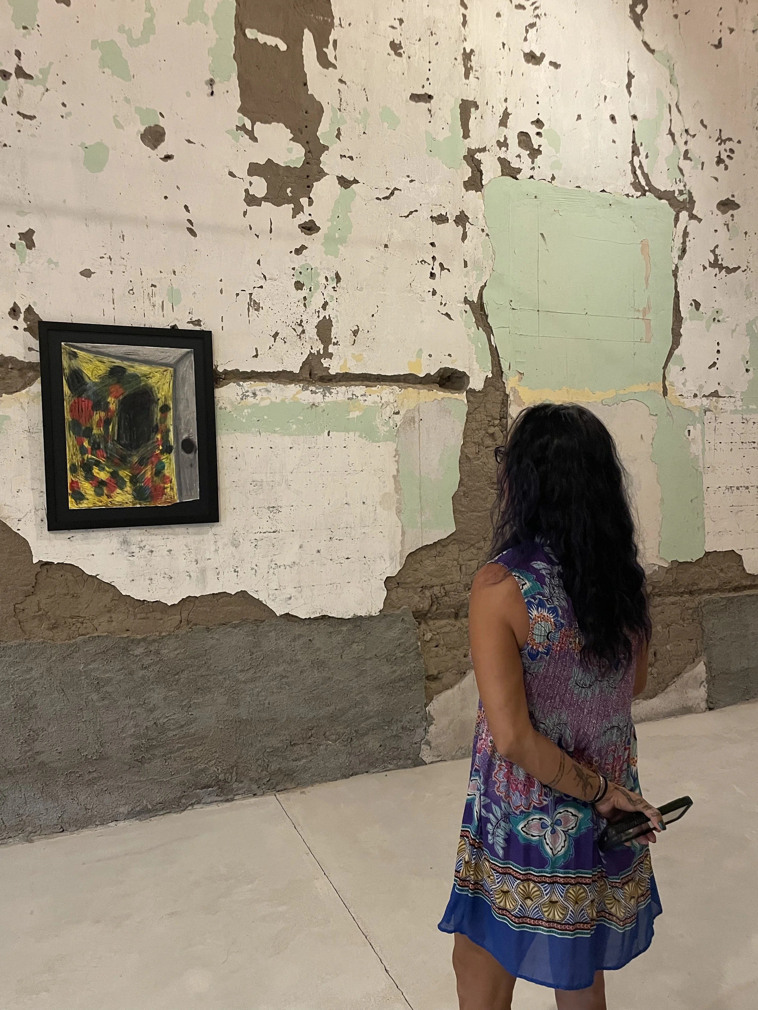 Opening reception for Marko Kolomytskyi solo exhibition at The Dreamers Gallery in Presidio Texas in Big Bend near Marfa