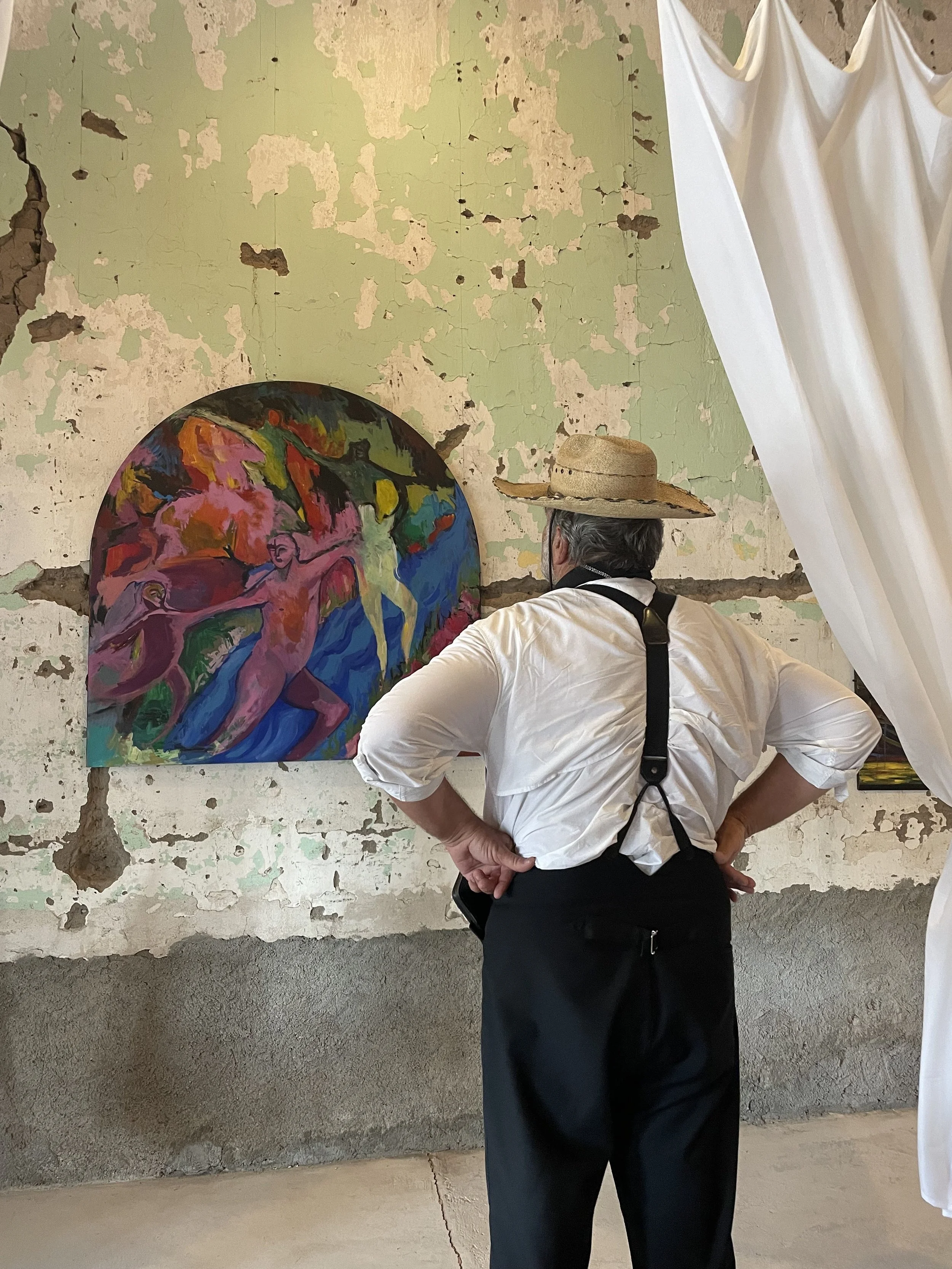 Exhibition Opening Night at The Dreamers Gallery in Presidio Texas in Big Bend