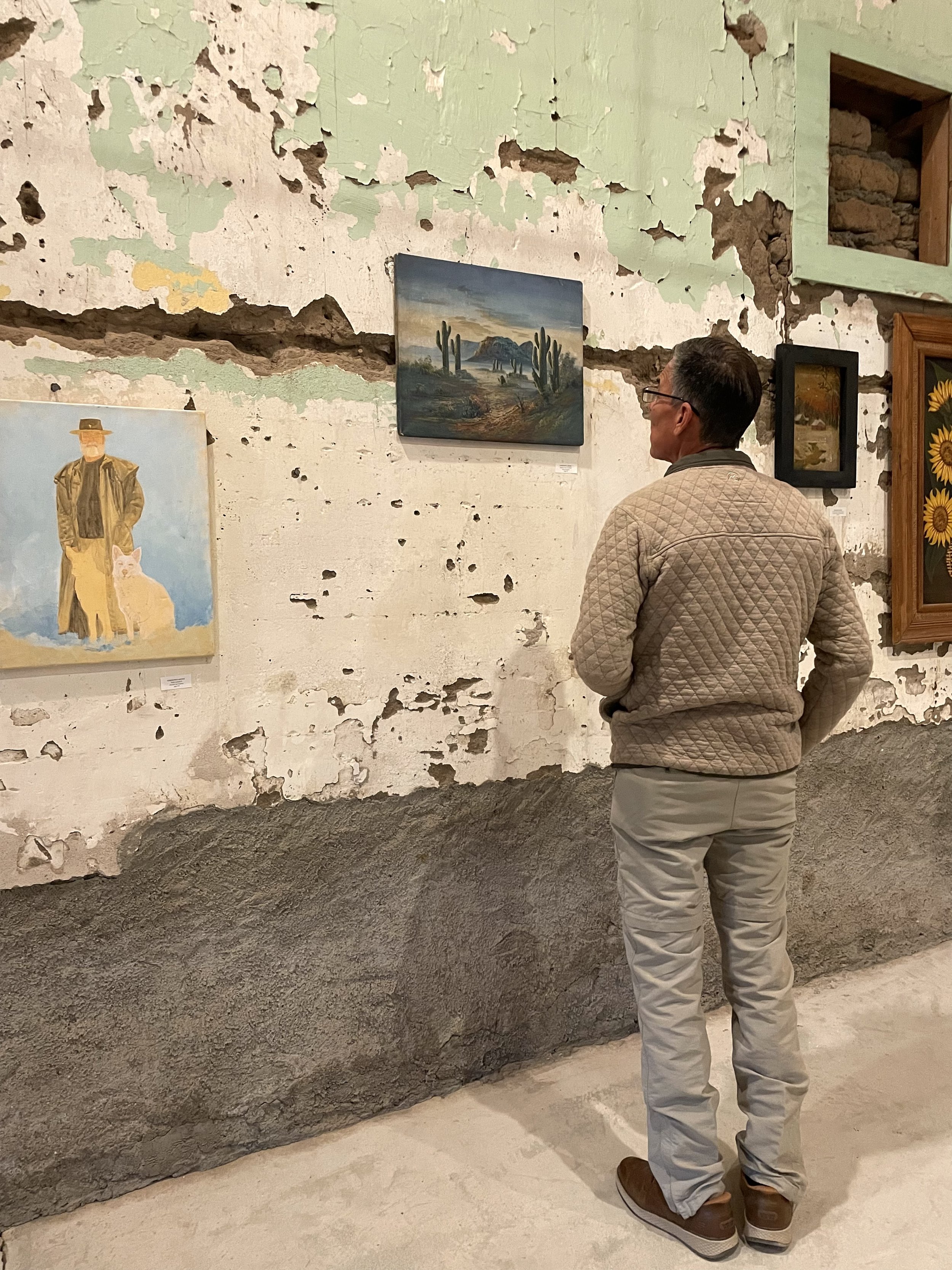 Opening night at The Dreamers Gallery in Presidio Texas in Big Bend